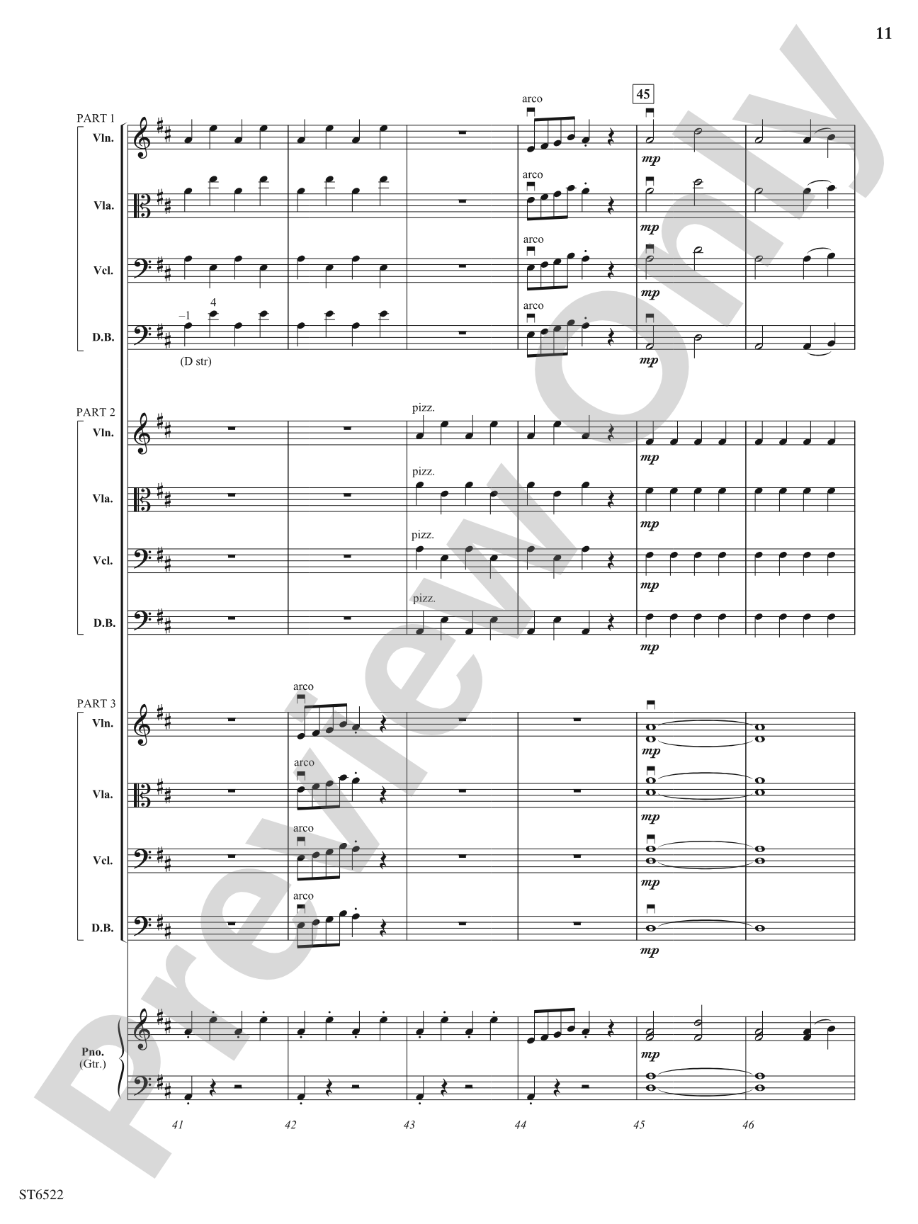 Finale (From Serenade for Strings): Flexible String Ensemble Score & Parts