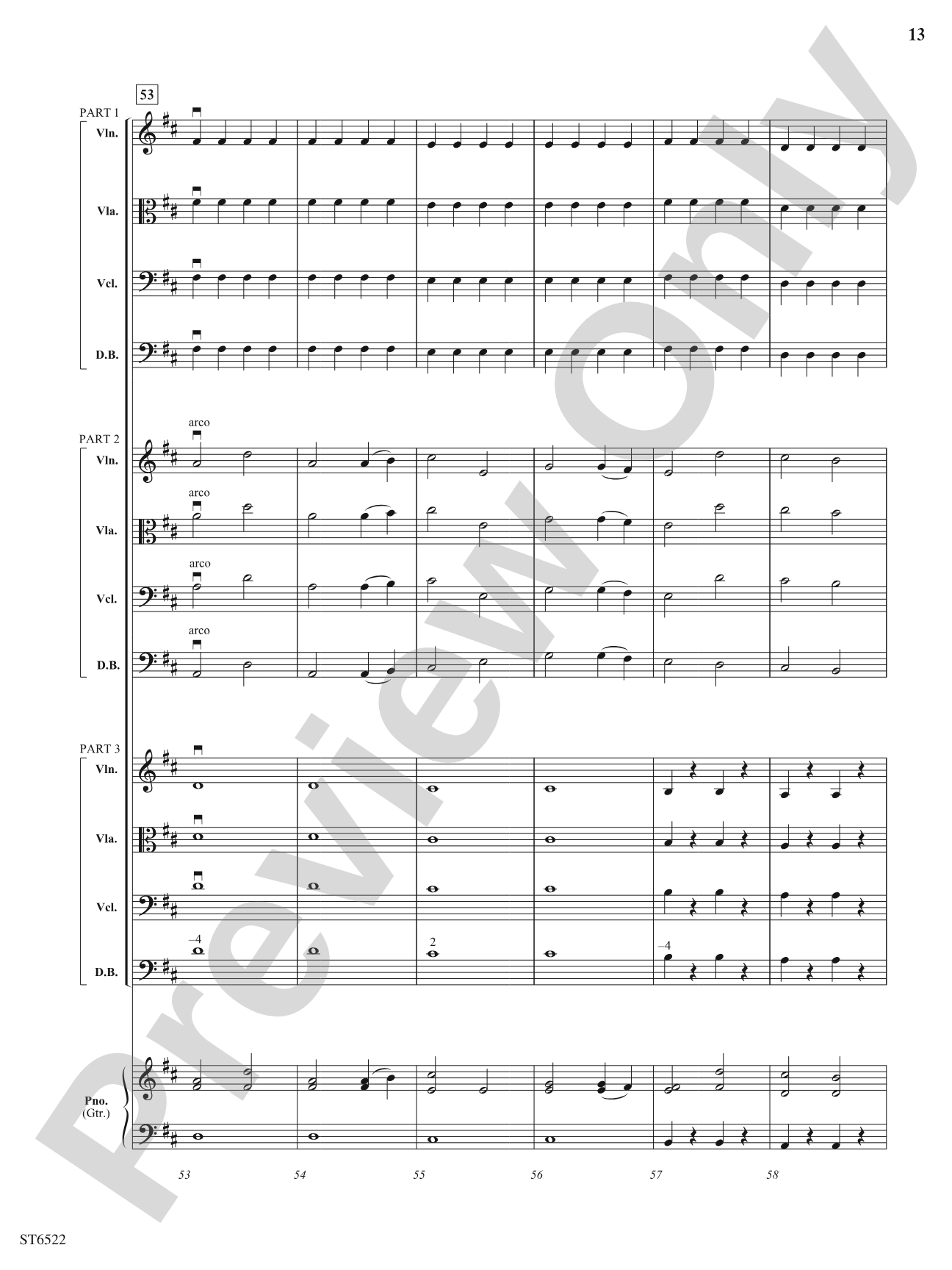 Finale (From Serenade for Strings): Flexible String Ensemble Score & Parts