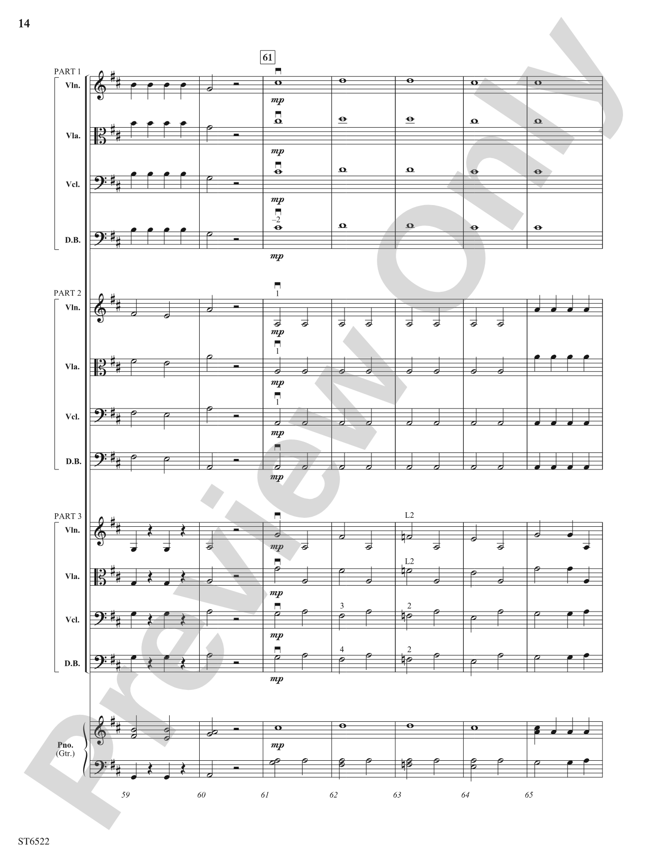 Finale (From Serenade for Strings): Flexible String Ensemble Score & Parts