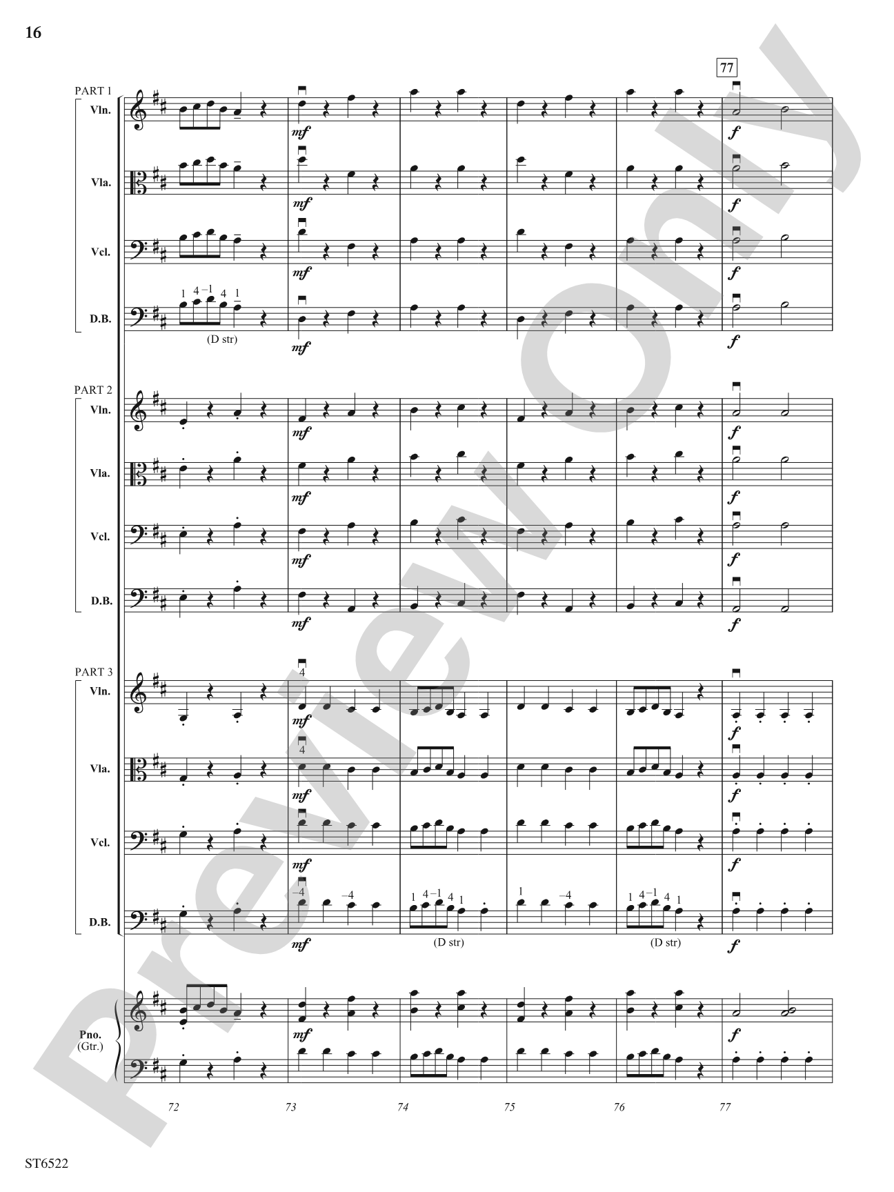 Finale (From Serenade for Strings): Flexible String Ensemble Score & Parts