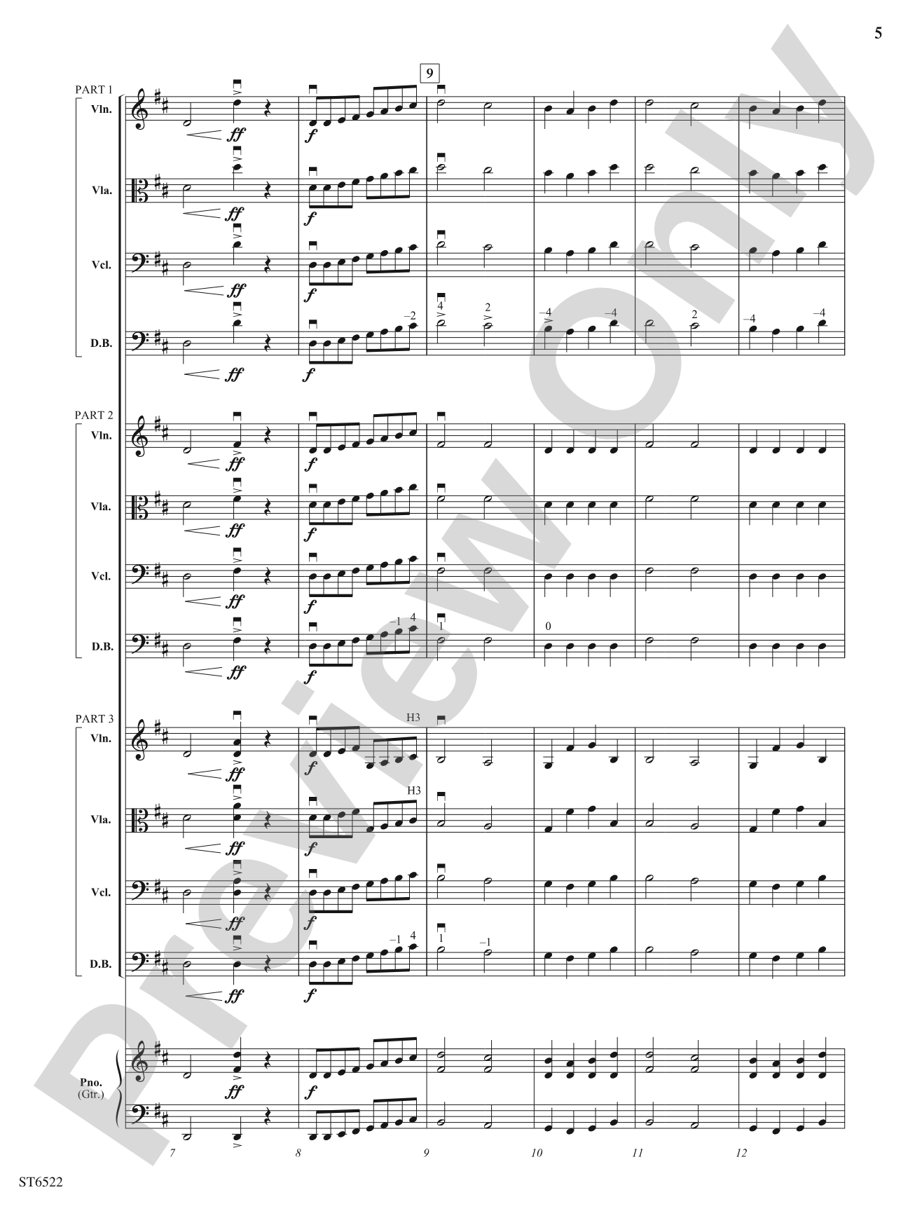 Finale (From Serenade for Strings): Flexible String Ensemble Score & Parts