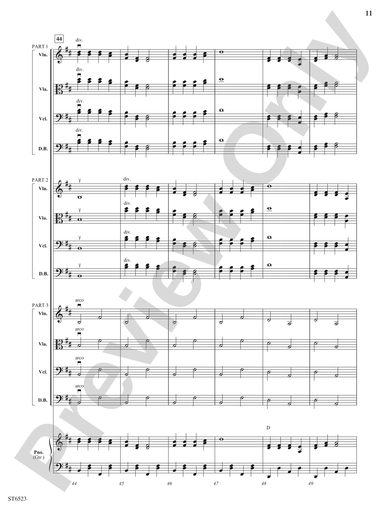 The Russian Music Box: Flexible String Ensemble Score & Parts