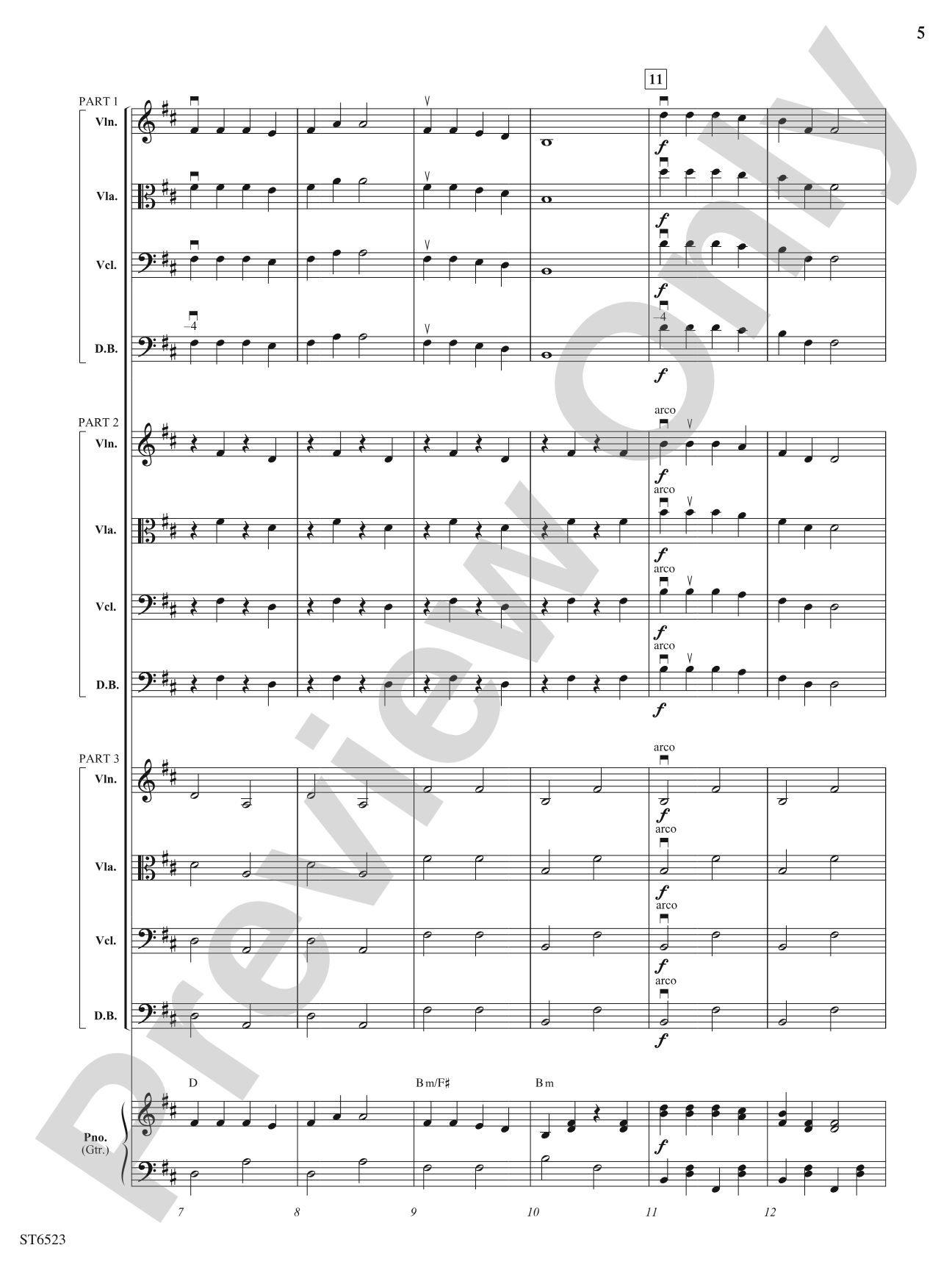 The Russian Music Box: Flexible String Ensemble Score & Parts