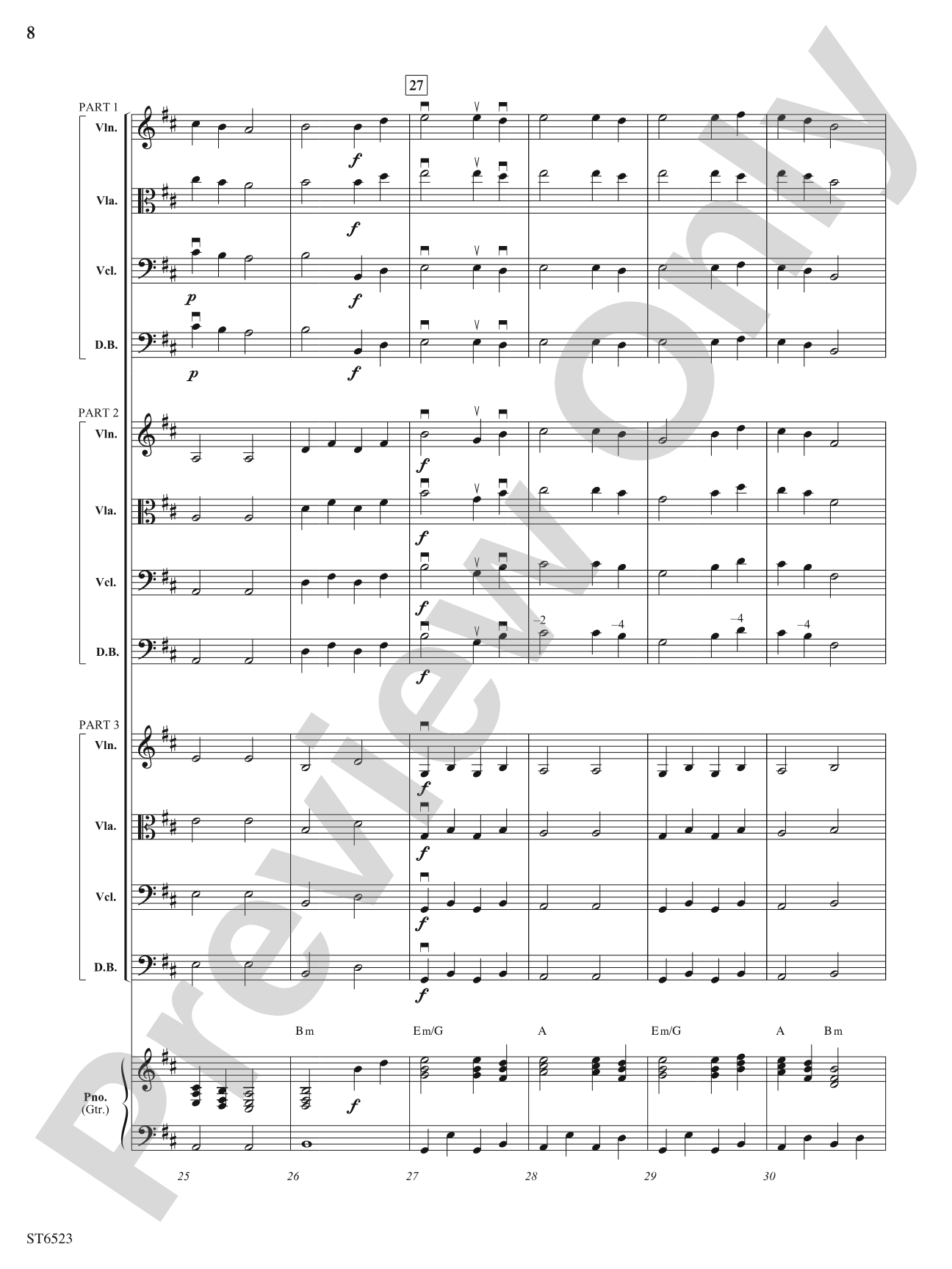 The Russian Music Box: Flexible String Ensemble Score & Parts