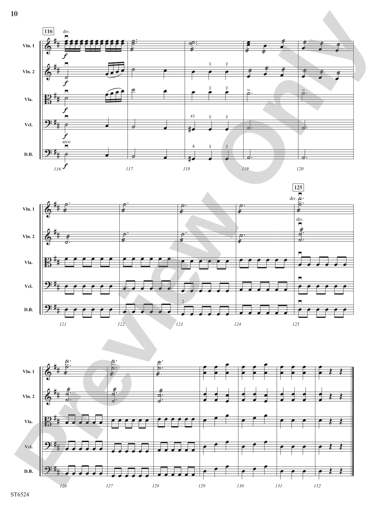 Allegro Presto (From Symphony No. 2): String Orchestra Conductor Score & Parts