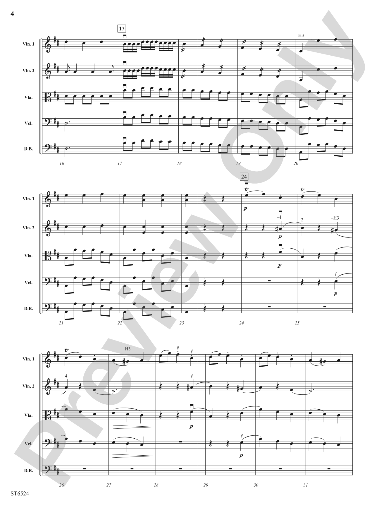 Allegro Presto (From Symphony No. 2): String Orchestra Conductor Score & Parts
