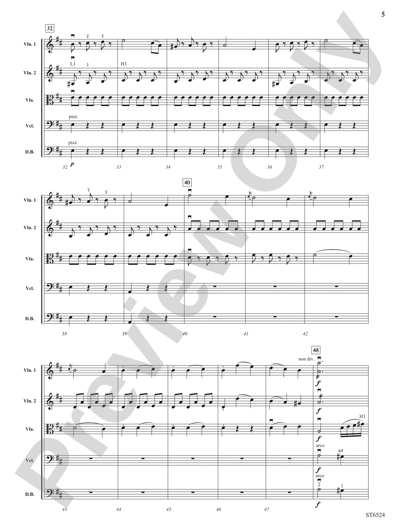 Allegro Presto (From Symphony No. 2): String Orchestra Conductor Score & Parts
