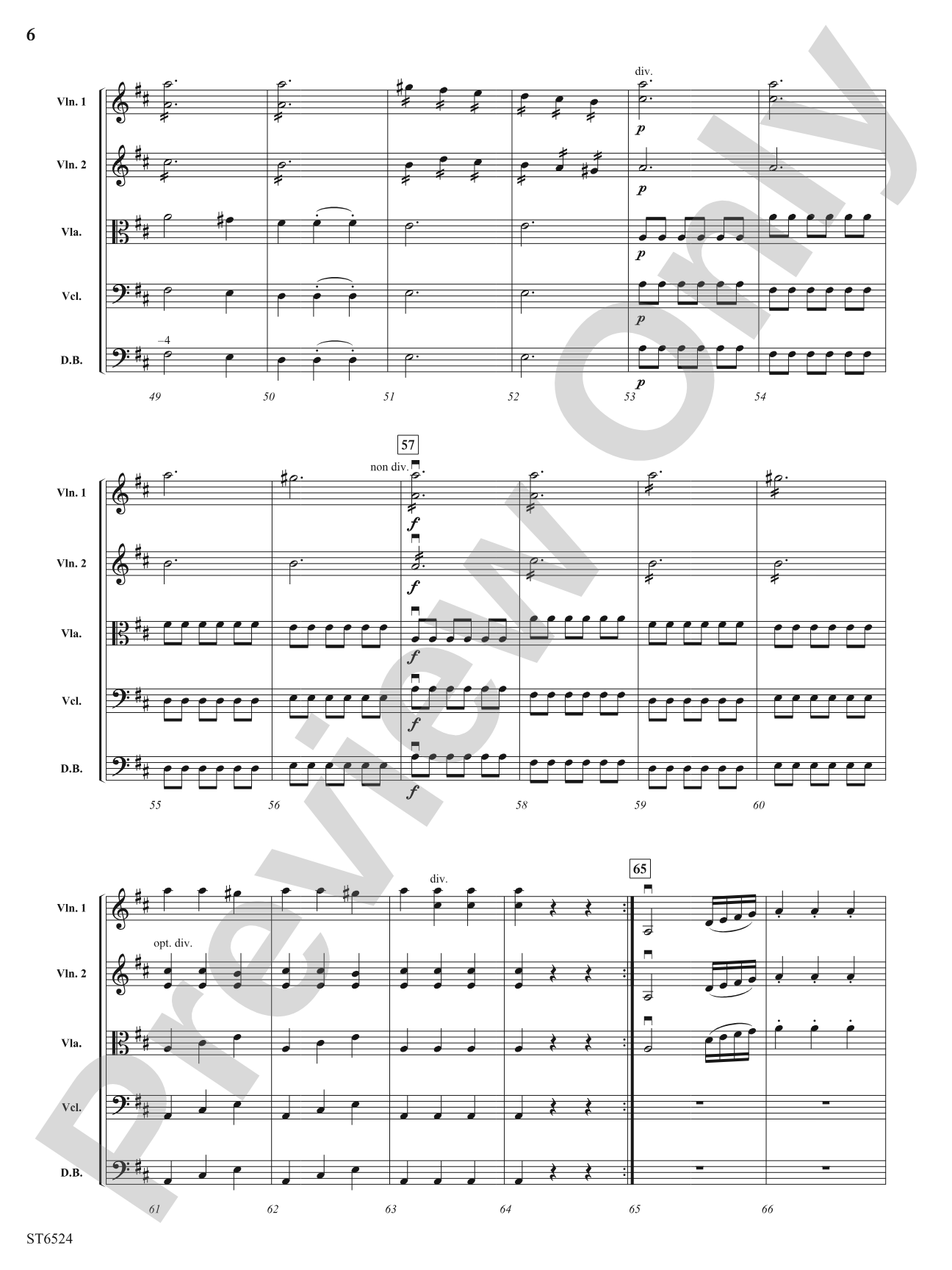 Allegro Presto (From Symphony No. 2): String Orchestra Conductor Score & Parts