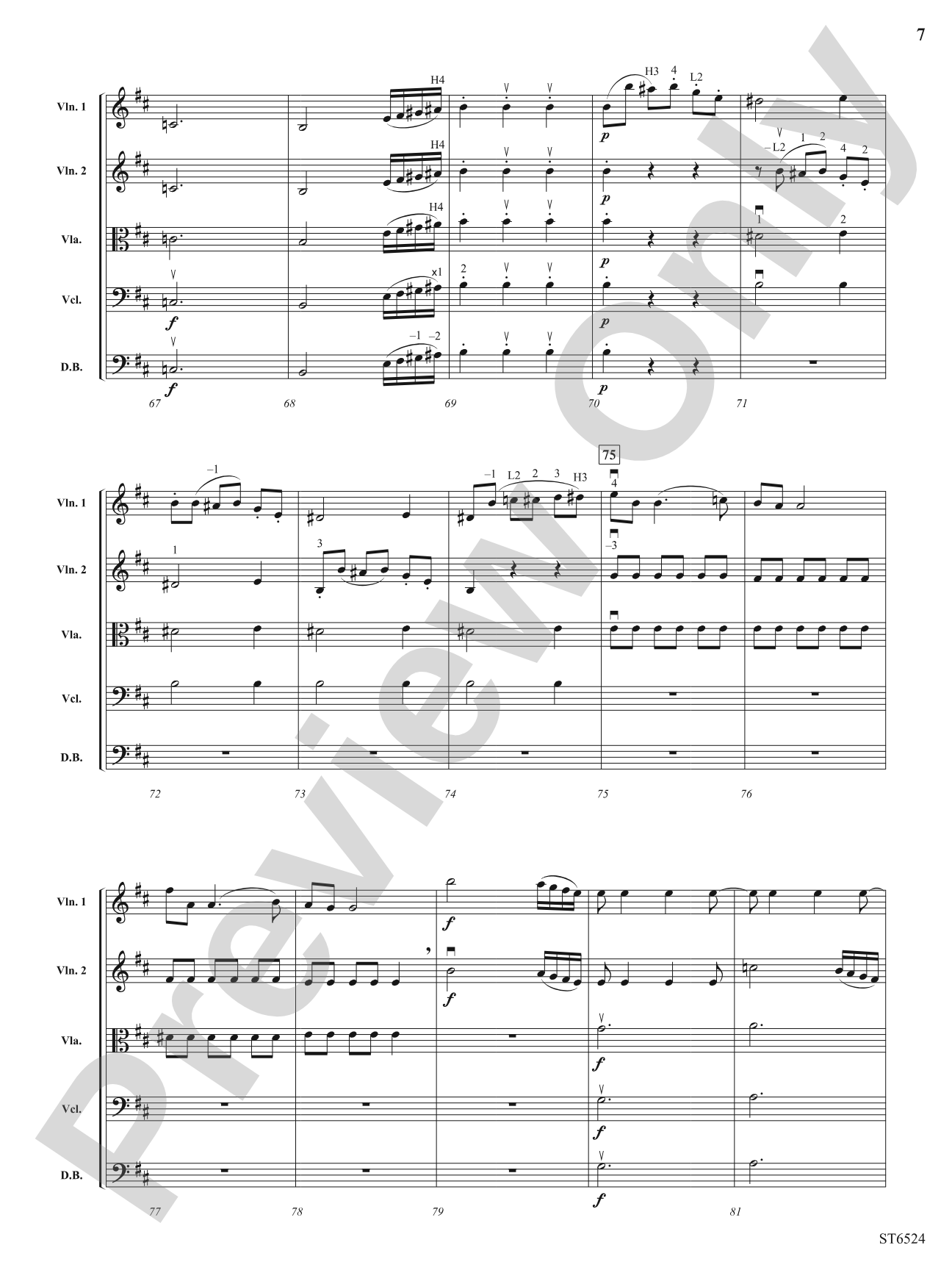Allegro Presto (From Symphony No. 2): String Orchestra Conductor Score & Parts