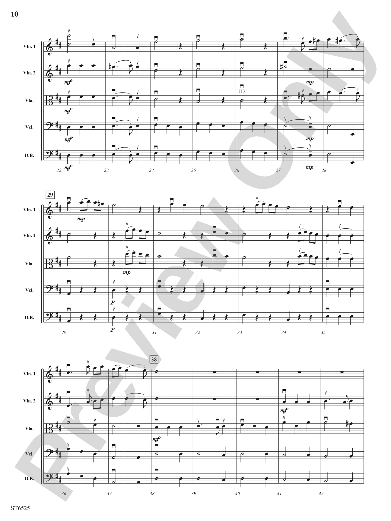 Suite in D Major (from Sonata a Quattro (WoO 4)): String Orchestra Conductor Score & Parts