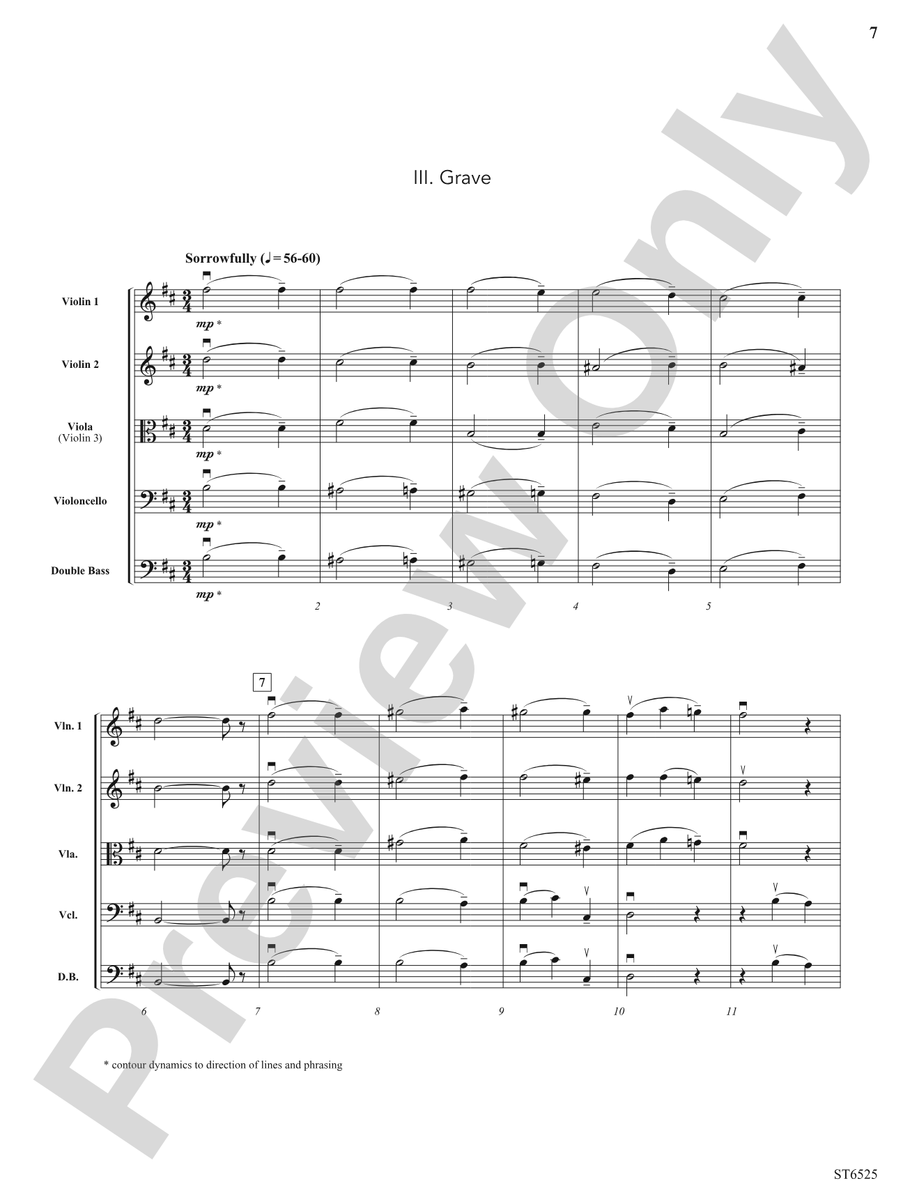 Suite in D Major (from Sonata a Quattro (WoO 4)): String Orchestra Conductor Score & Parts