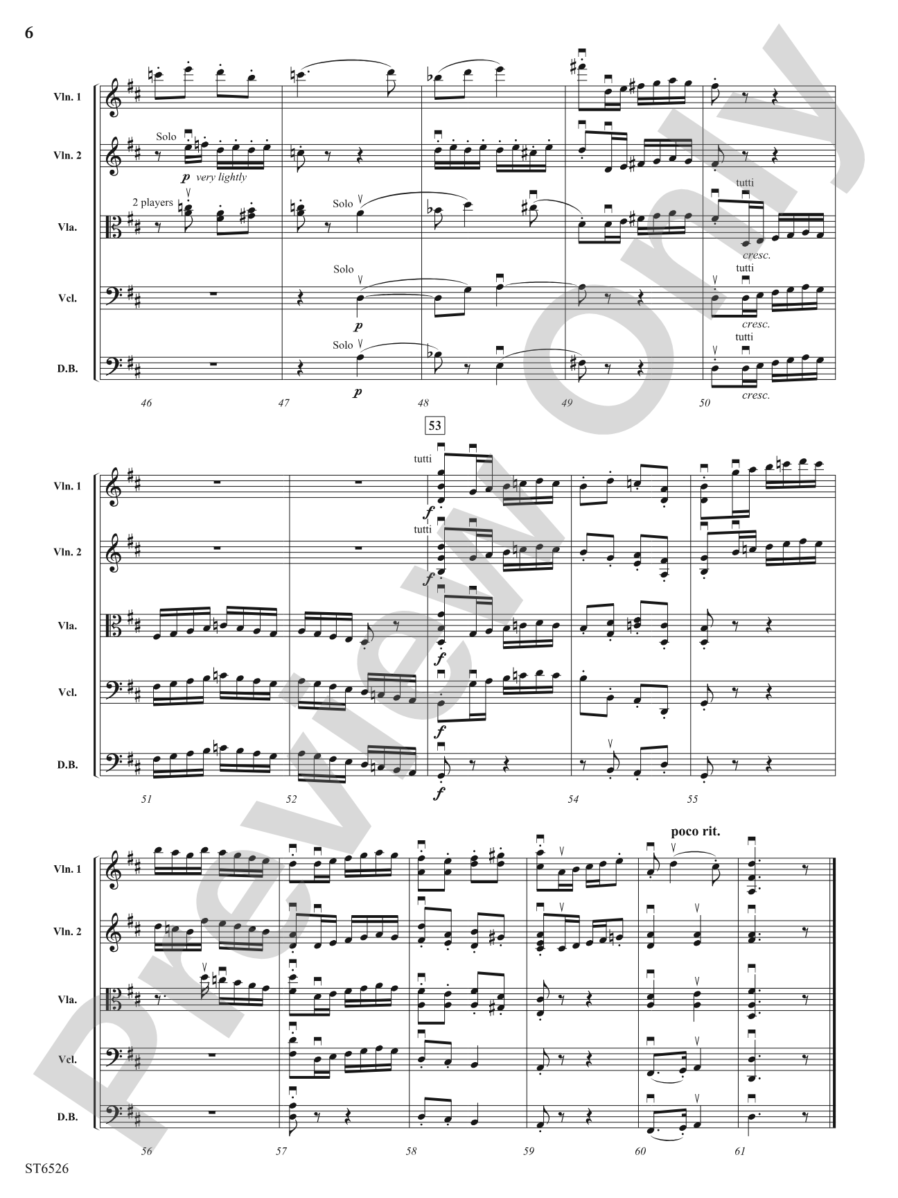 Passo Mezzo (from Ancient Airs and Dances, Suite No. 1): String Orchestra Conductor Score & Parts