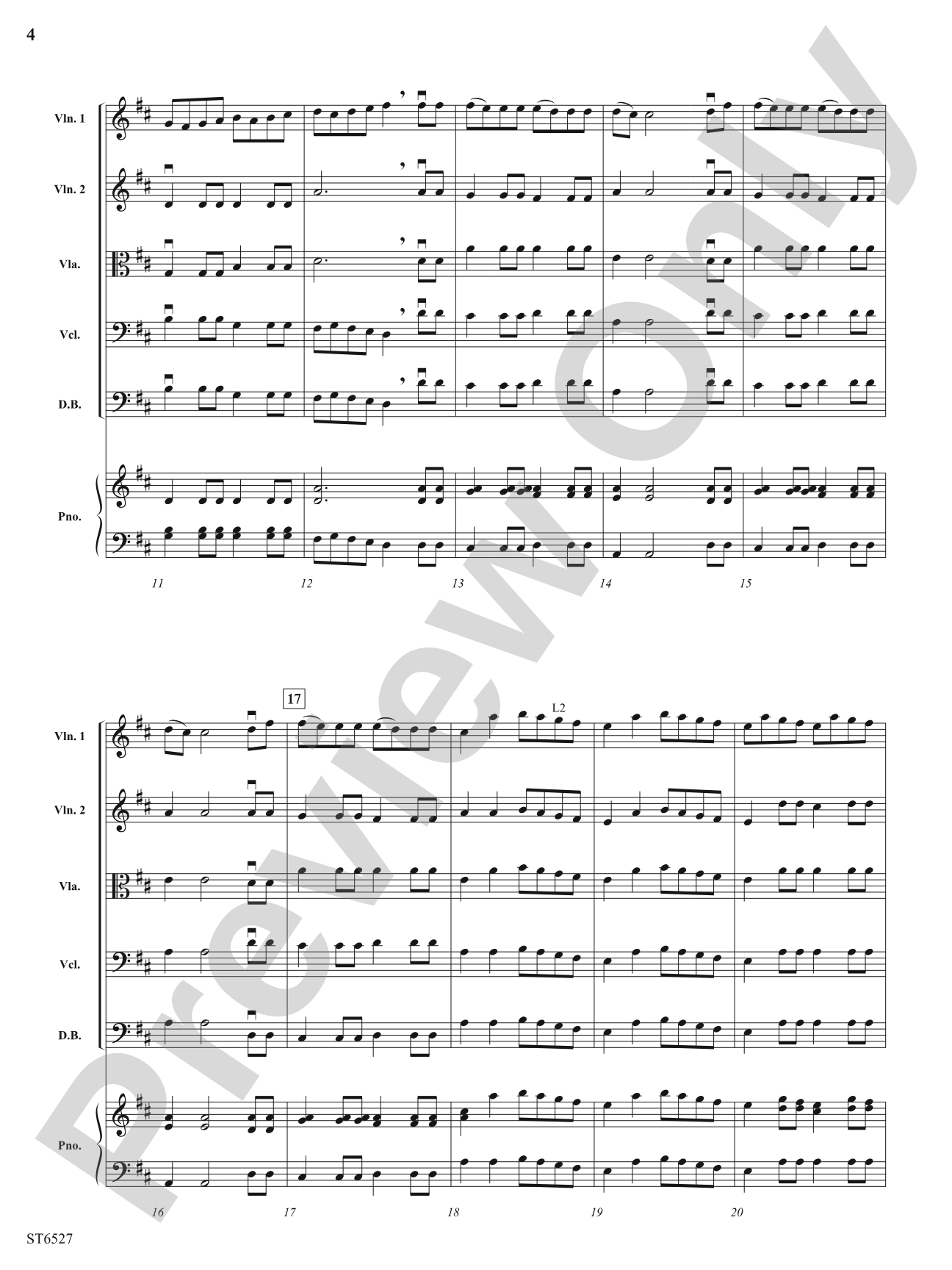 Finale from Symphony No. 5: String Orchestra Conductor Score & Parts