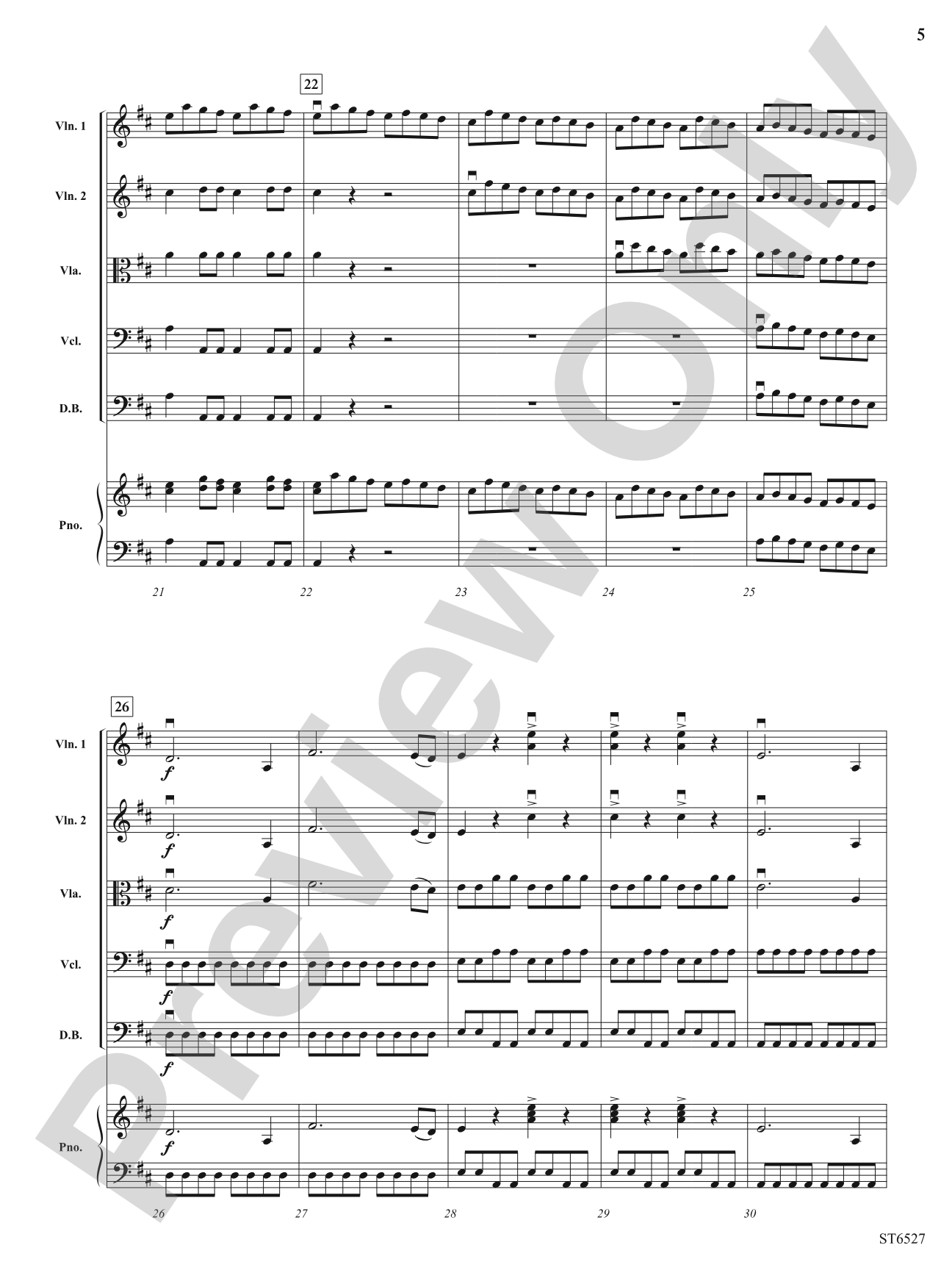 Finale from Symphony No. 5: String Orchestra Conductor Score & Parts
