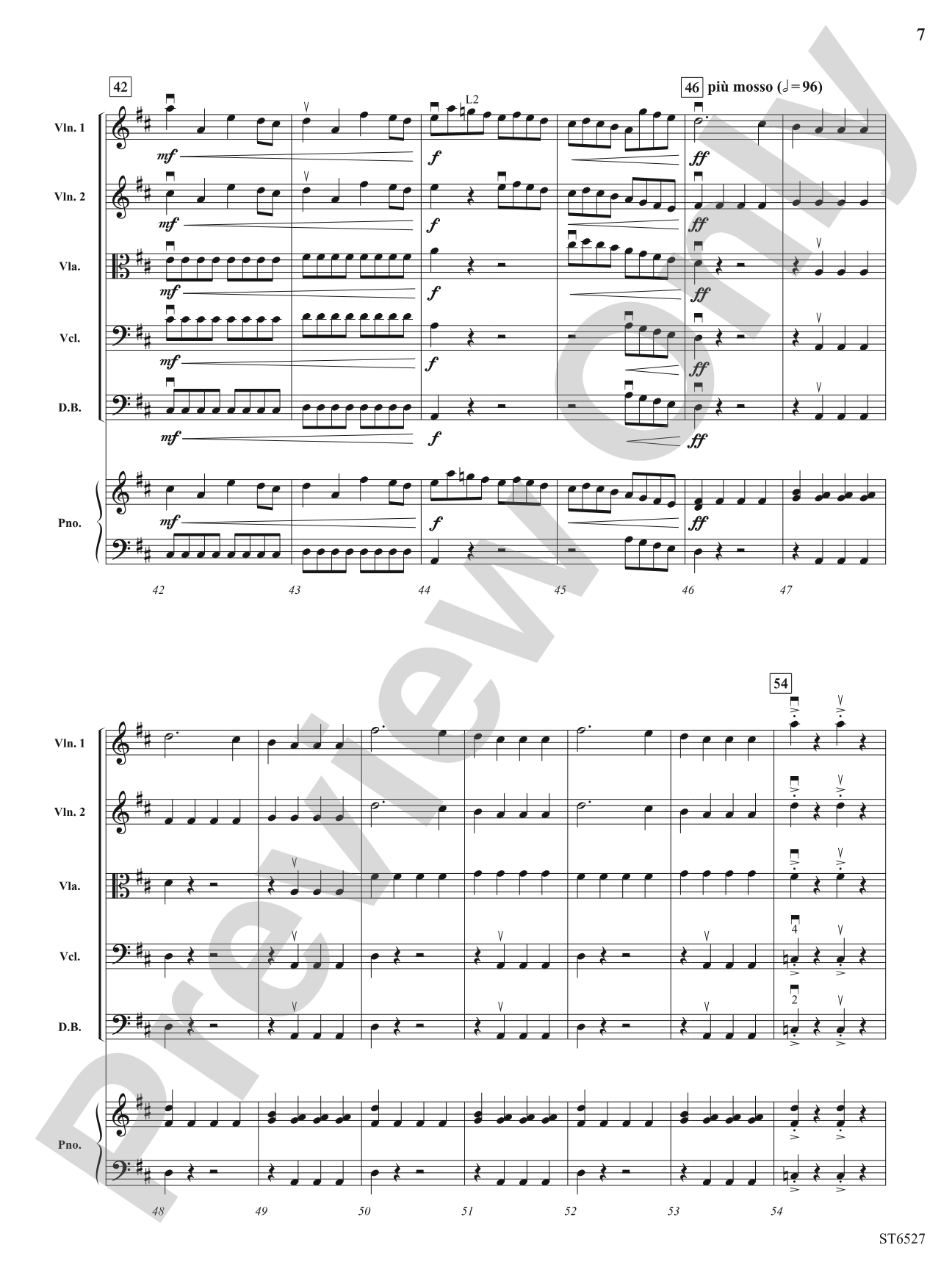 Finale from Symphony No. 5: String Orchestra Conductor Score & Parts