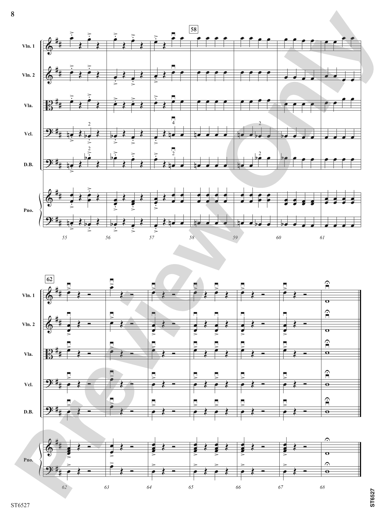 Finale from Symphony No. 5: String Orchestra Conductor Score & Parts