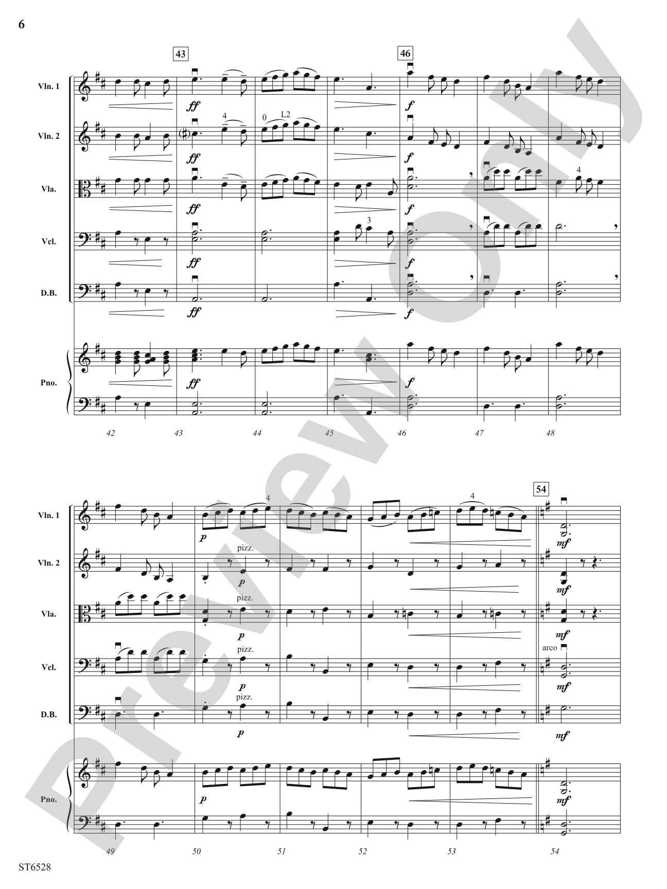 Christmas Day, Christmas Night (I Saw Three Ships - Sussex Carol): String Orchestra Conductor Score & Parts