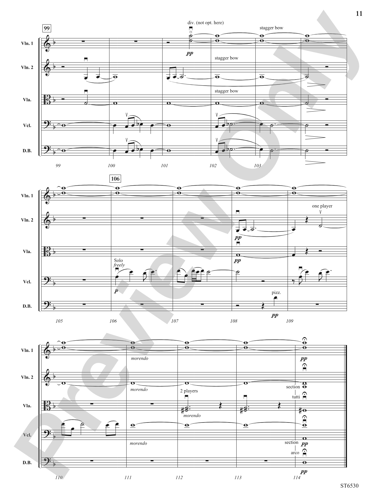 Oliverian Fantasy (on a theme by Oliver Bartel): String Orchestra Conductor Score & Parts