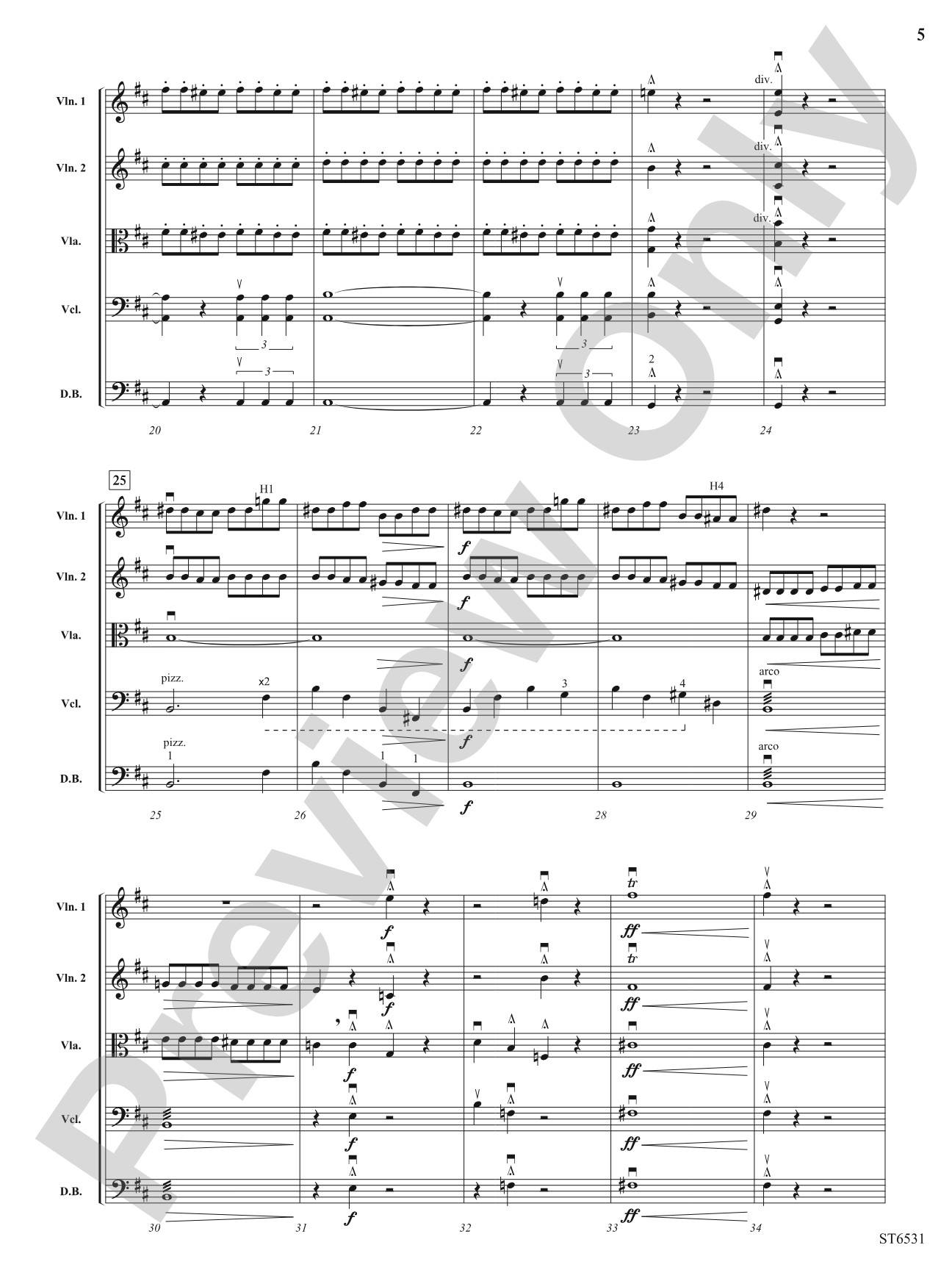 Night on Bald Mountain: String Orchestra Conductor Score & Parts
