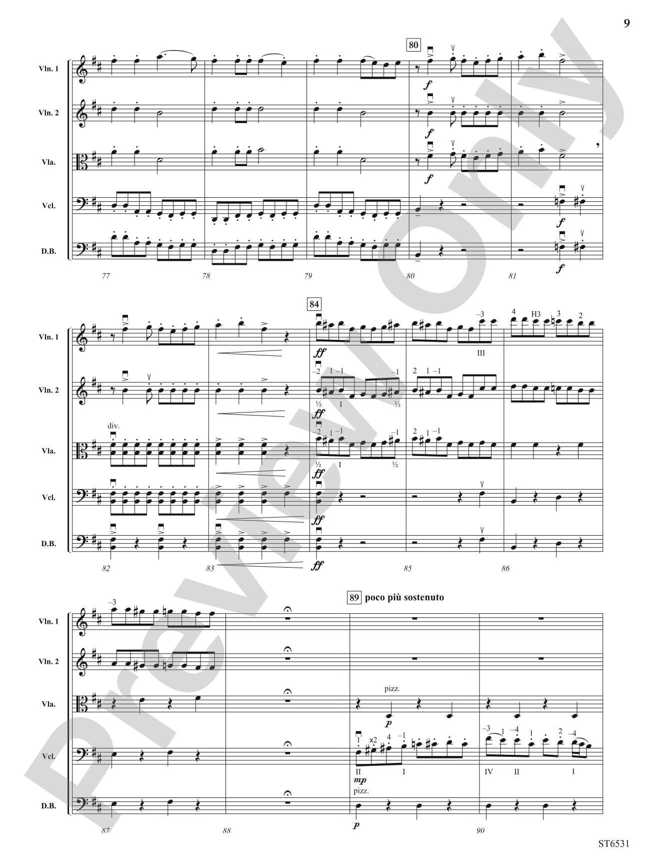 Night on Bald Mountain: String Orchestra Conductor Score & Parts