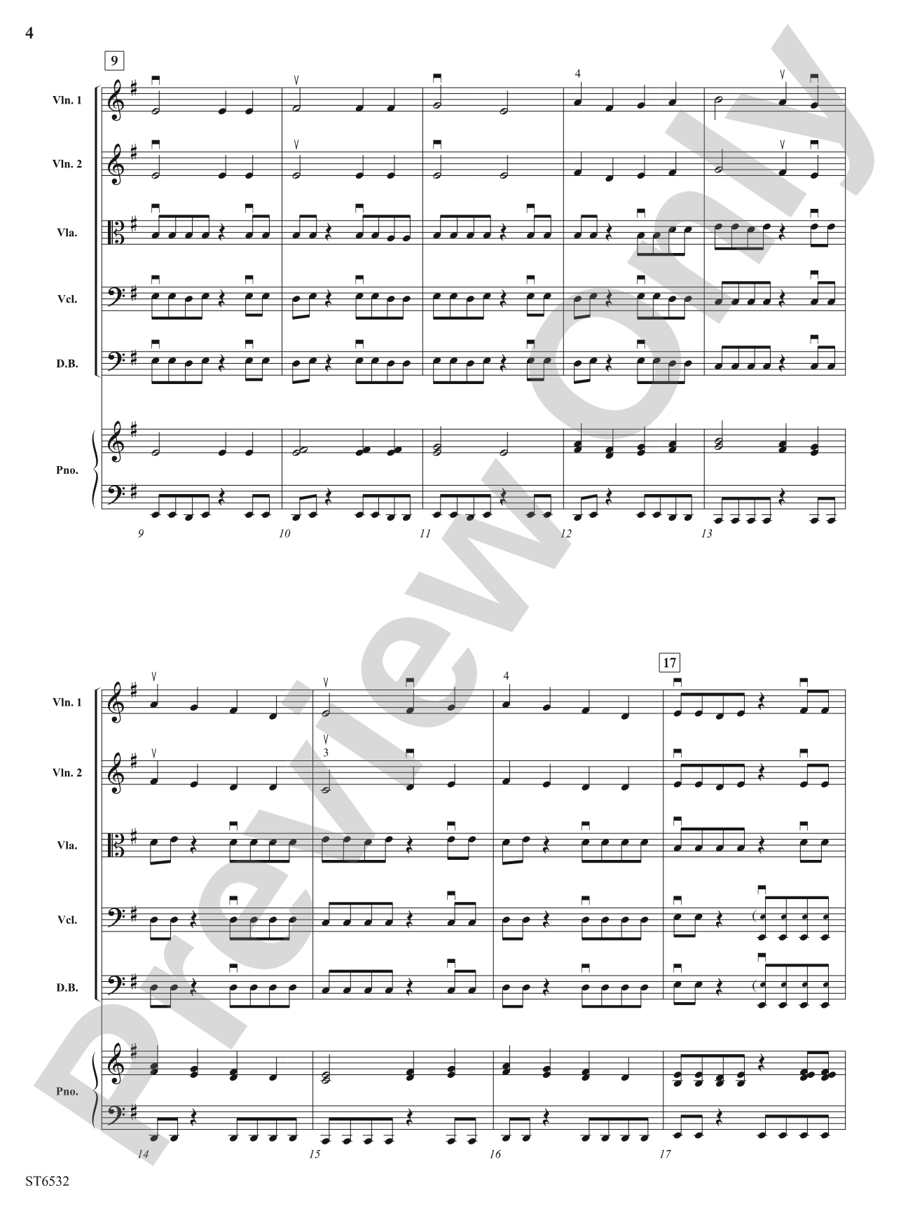 Never Let Up: String Orchestra Conductor Score & Parts