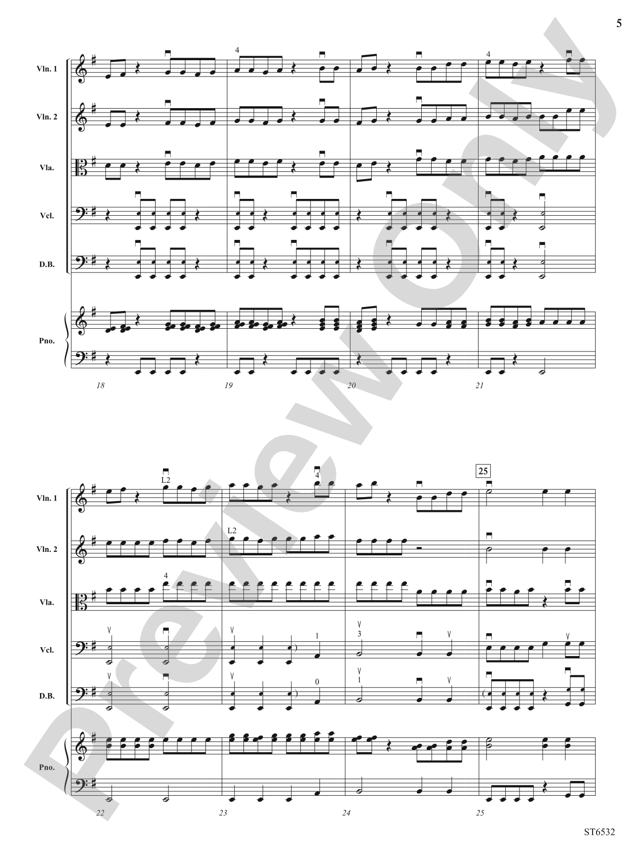 Never Let Up: String Orchestra Conductor Score & Parts