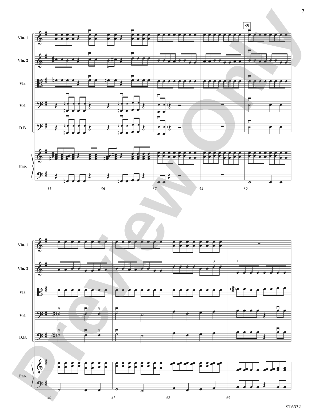 Never Let Up: String Orchestra Conductor Score & Parts