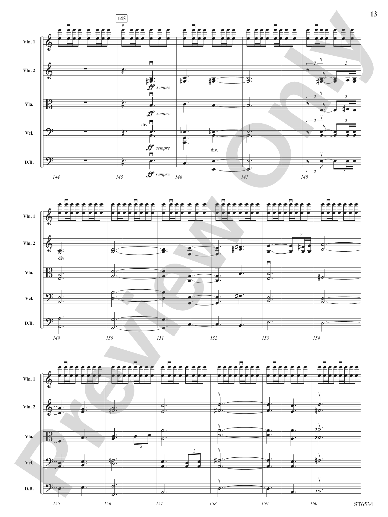The Fire Within: String Orchestra Conductor Score & Parts