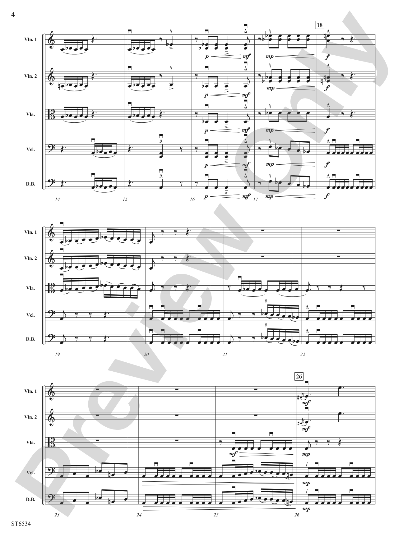 The Fire Within: String Orchestra Conductor Score & Parts