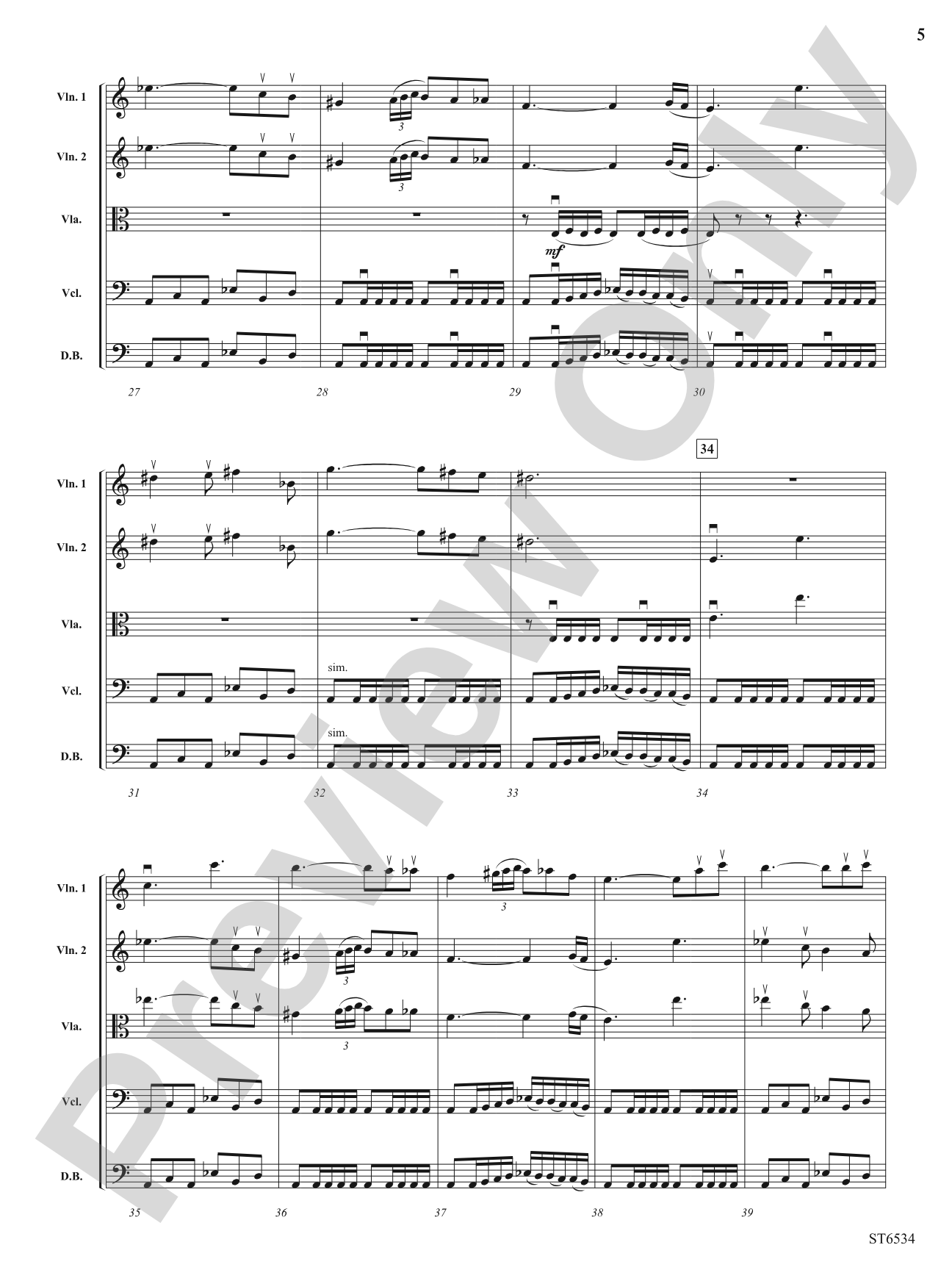 The Fire Within: String Orchestra Conductor Score & Parts