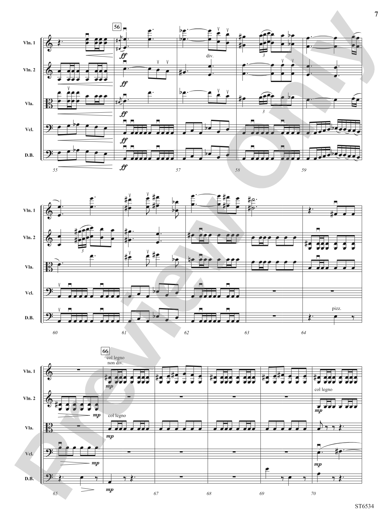 The Fire Within: String Orchestra Conductor Score & Parts