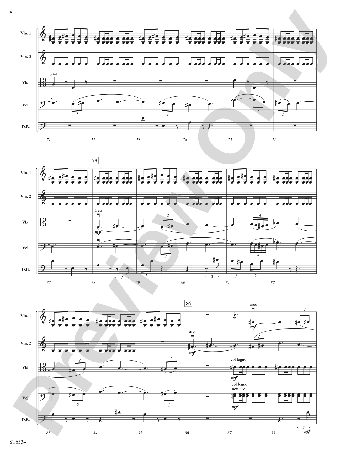 The Fire Within: String Orchestra Conductor Score & Parts