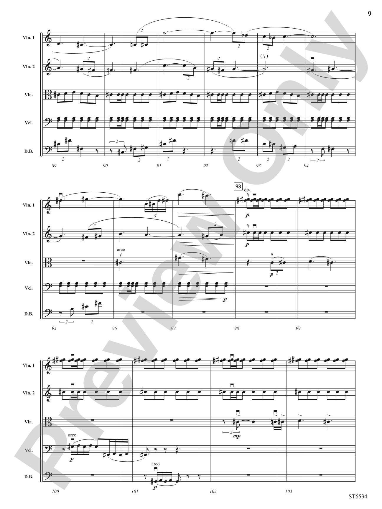 The Fire Within: String Orchestra Conductor Score & Parts