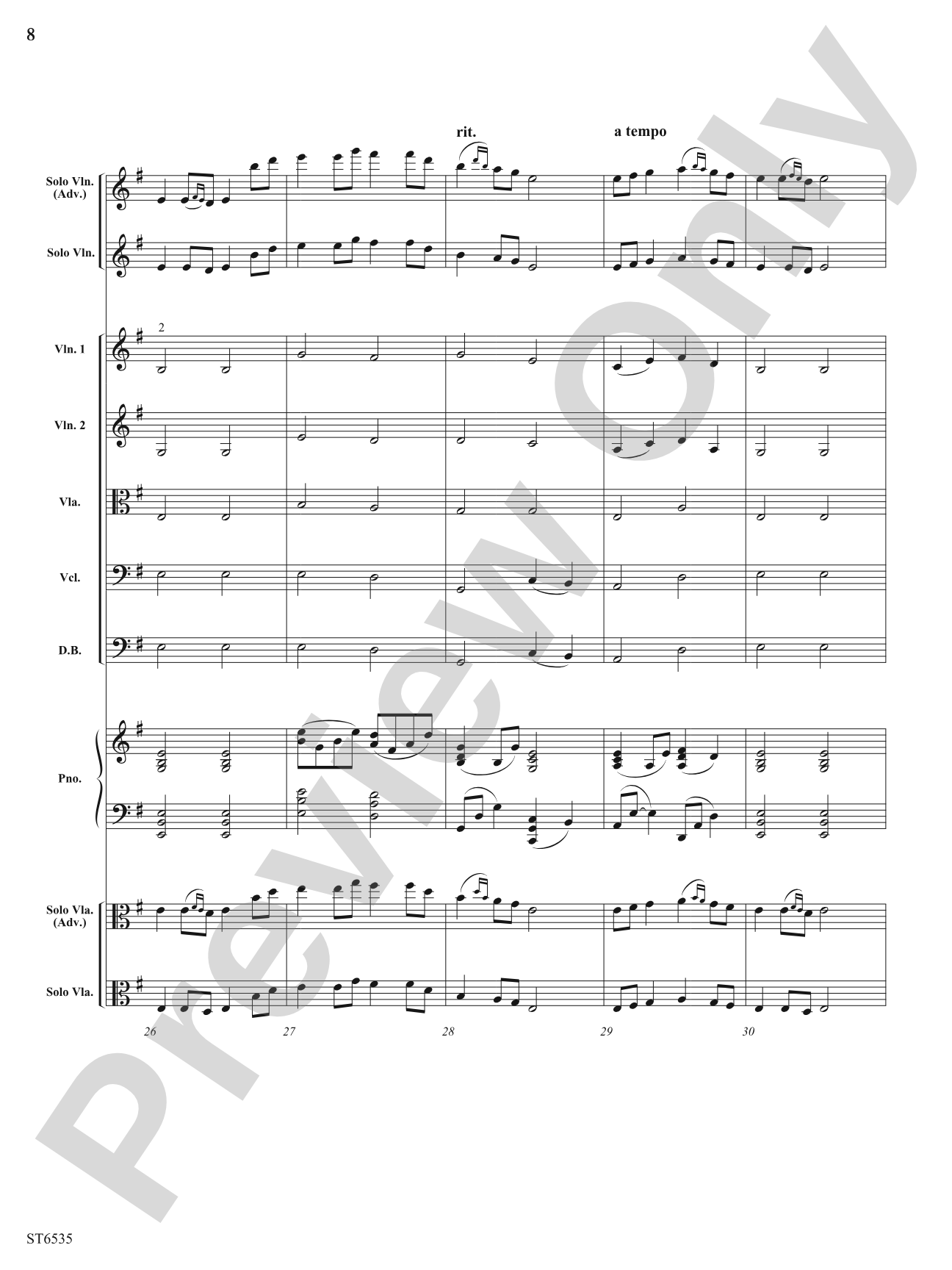 Invicta: String Orchestra Conductor Score & Parts