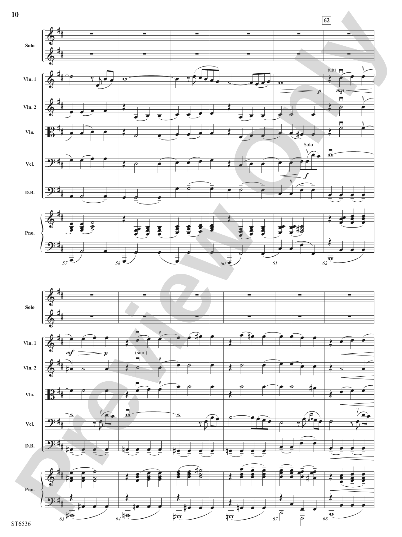 Air for Buenos Aires: String Orchestra Conductor Score & Parts