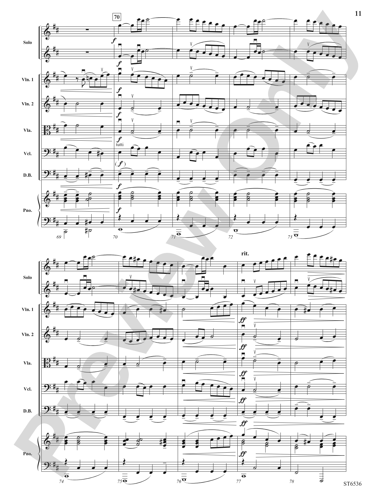Air for Buenos Aires: String Orchestra Conductor Score & Parts