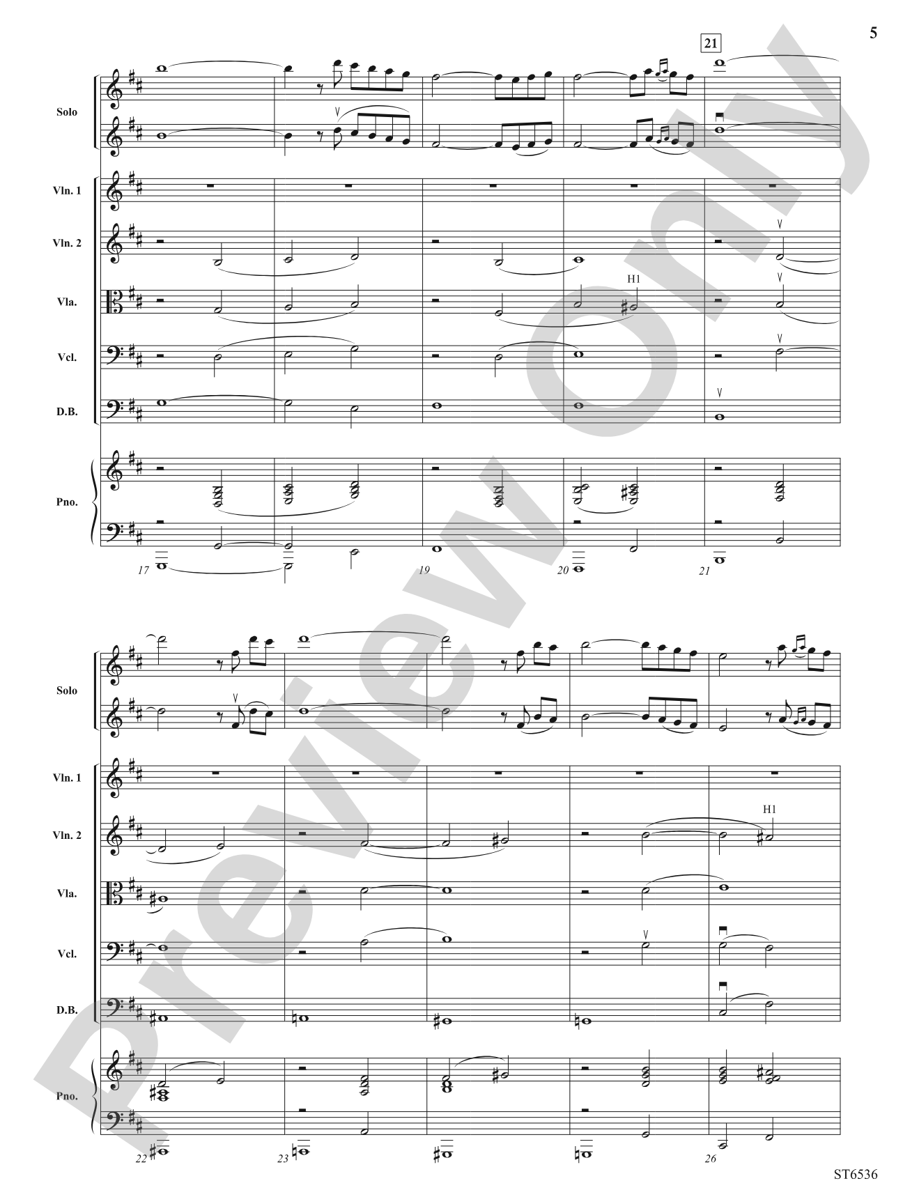 Air for Buenos Aires: String Orchestra Conductor Score & Parts