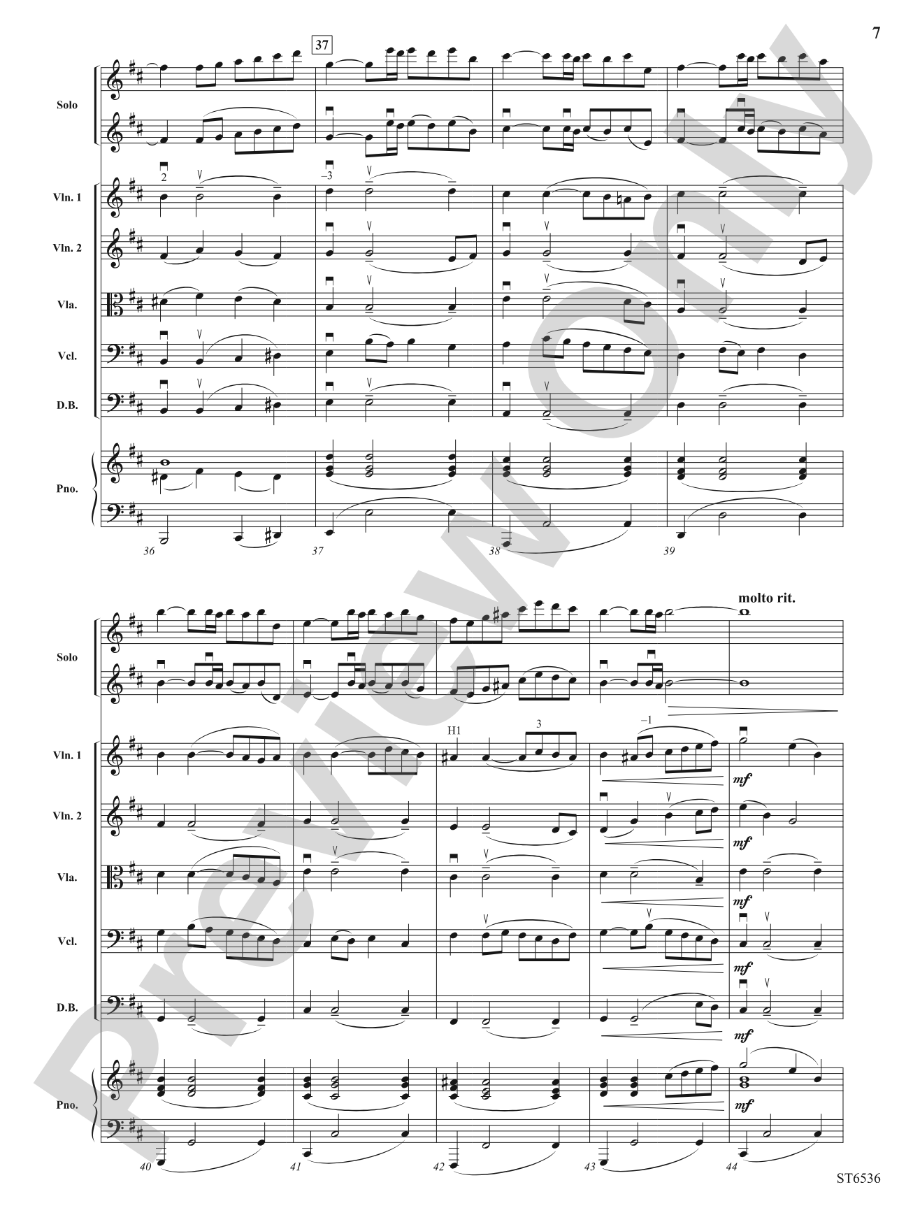 Air for Buenos Aires: String Orchestra Conductor Score & Parts