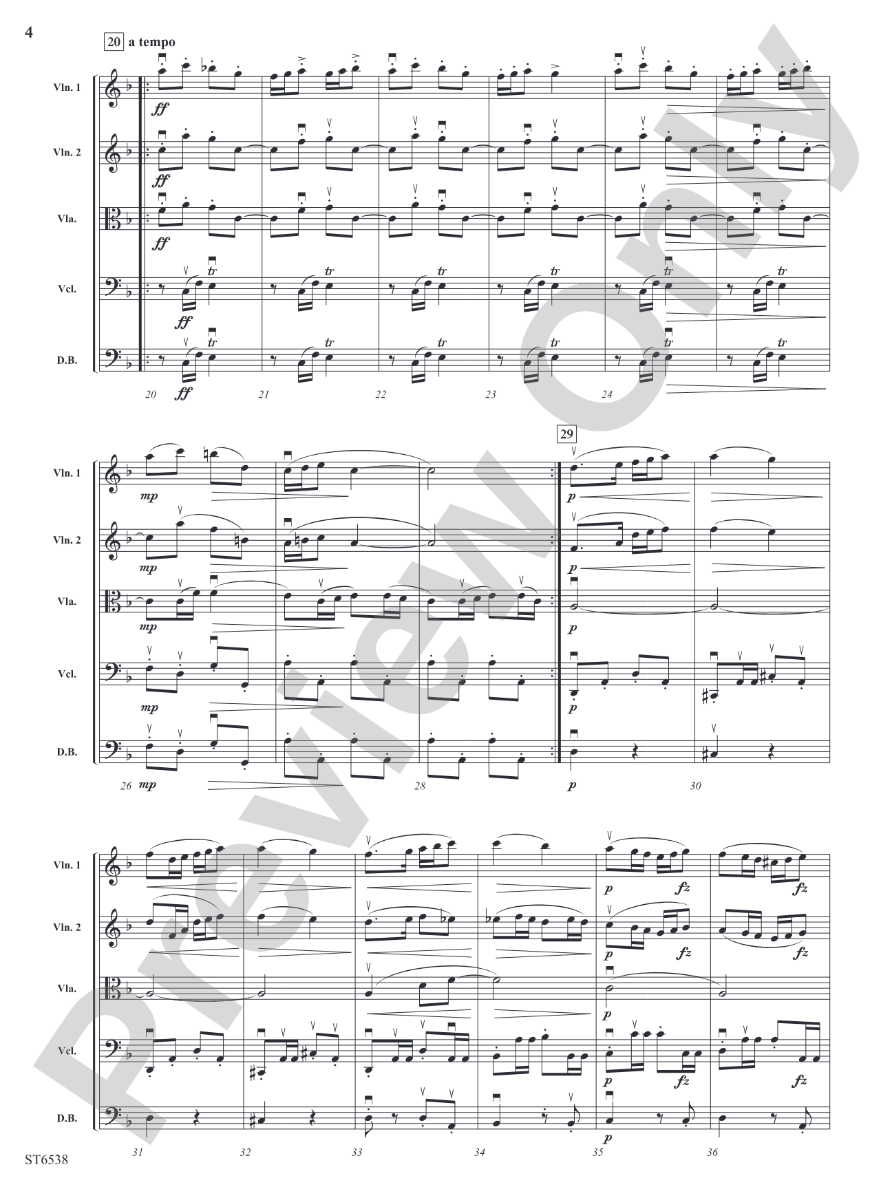 Polka from Czech Suite: String Orchestra Conductor Score & Parts