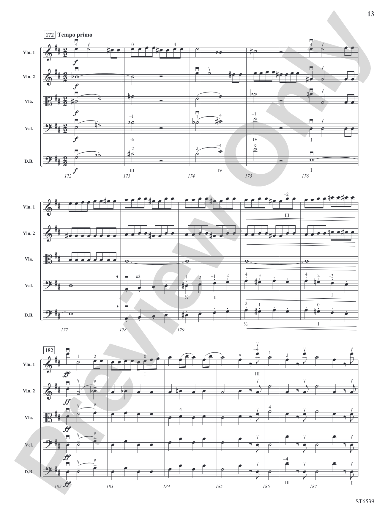 Carnival Overture: String Orchestra Conductor Score & Parts