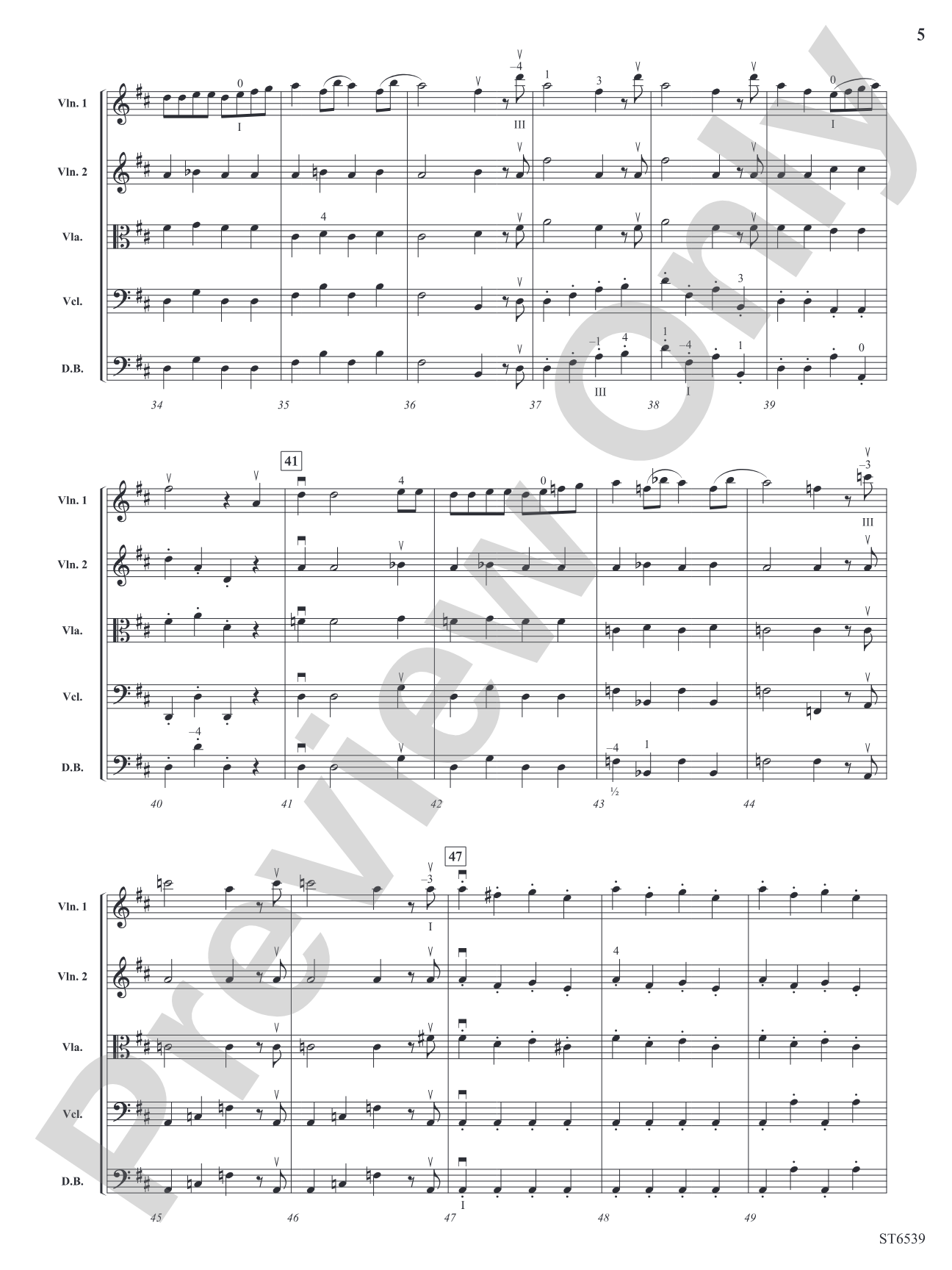 Carnival Overture: String Orchestra Conductor Score & Parts