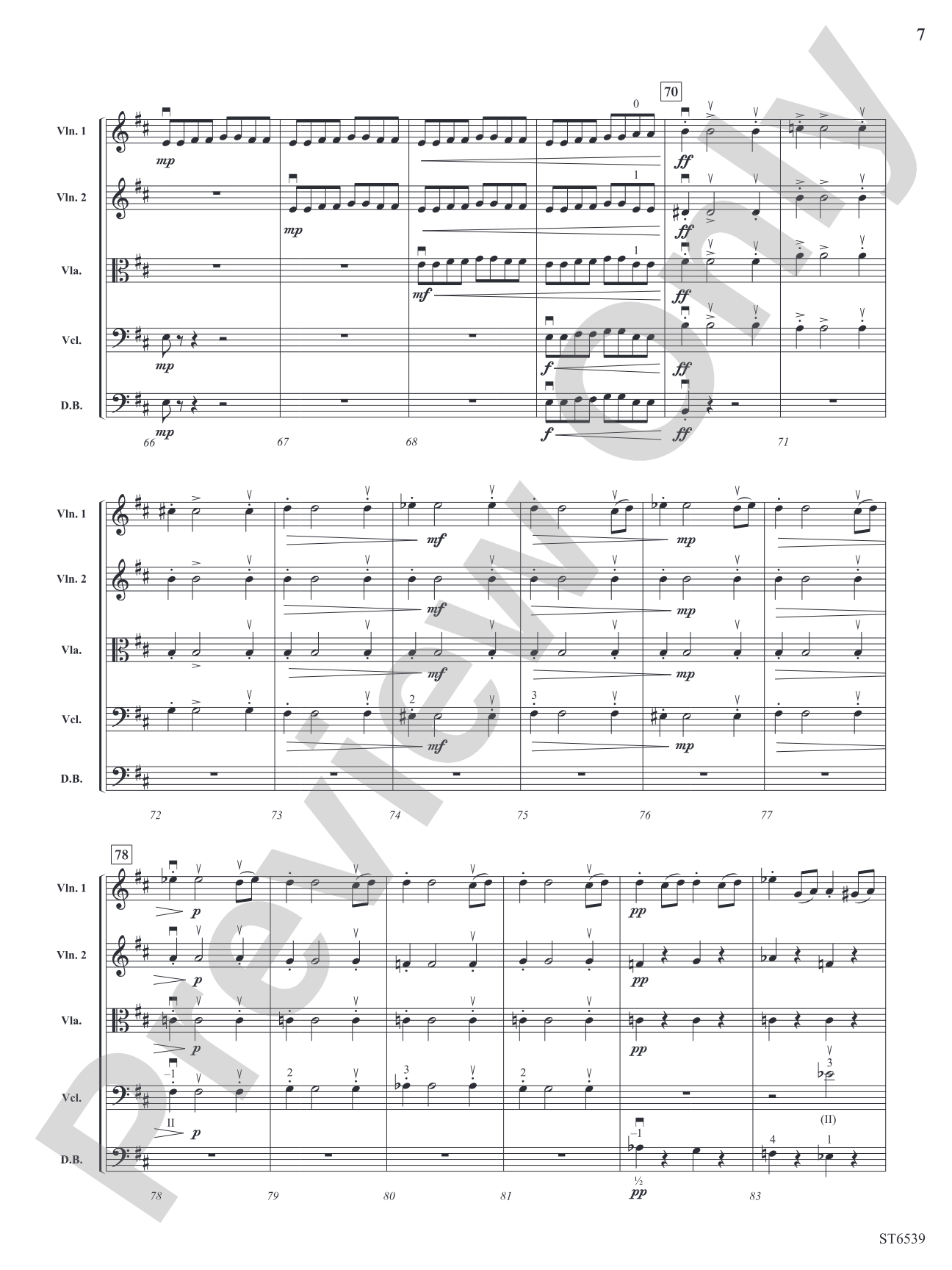Carnival Overture: String Orchestra Conductor Score & Parts