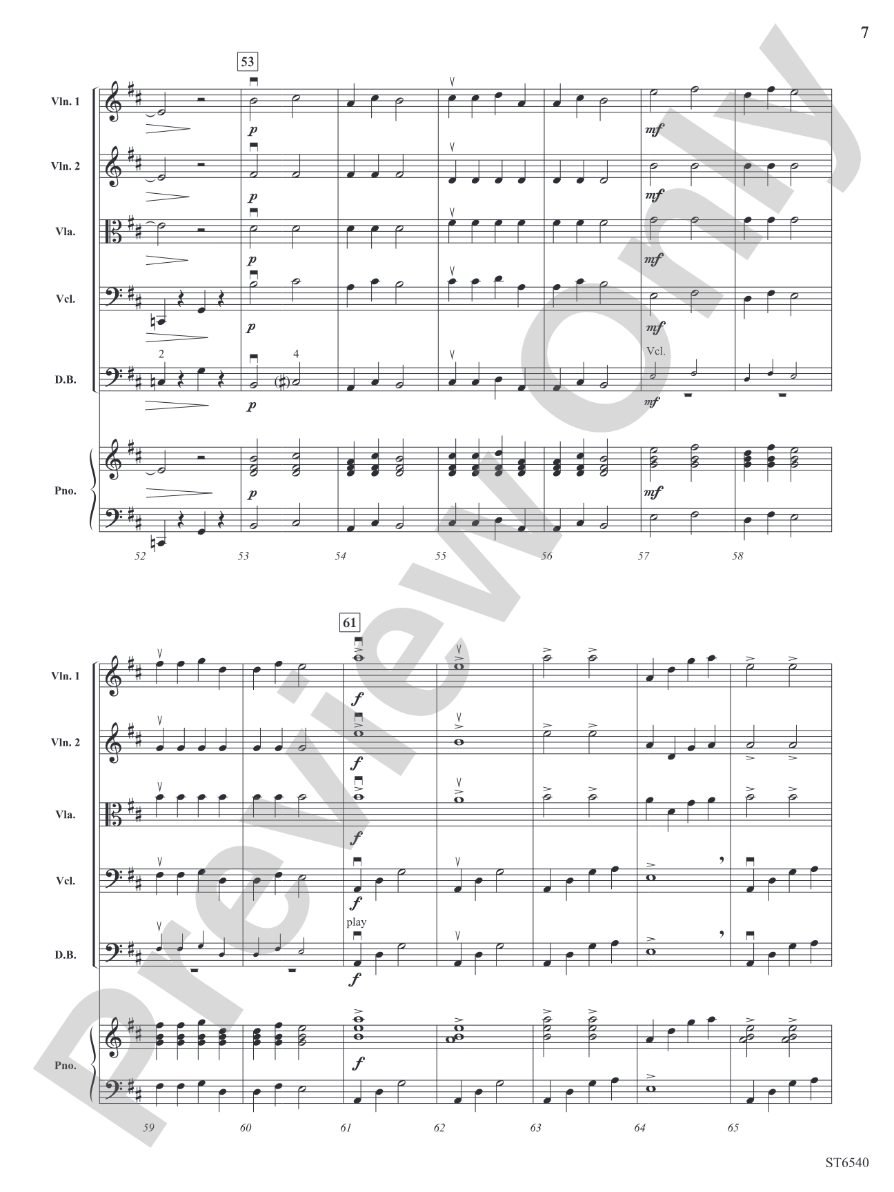 Jupiter Rising (Adapted from <i>The Planets</i>): String Orchestra Conductor Score & Parts