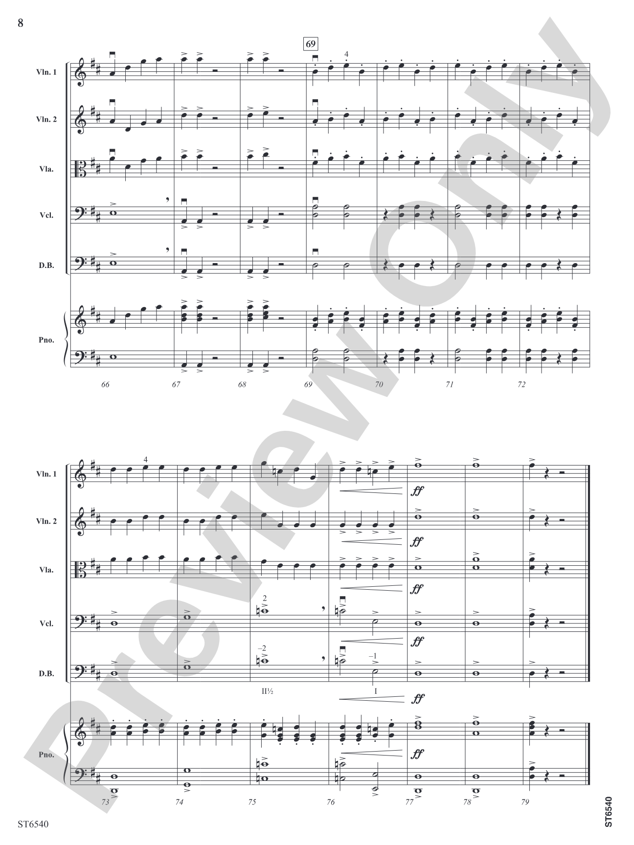 Jupiter Rising (Adapted from <i>The Planets</i>): String Orchestra Conductor Score & Parts