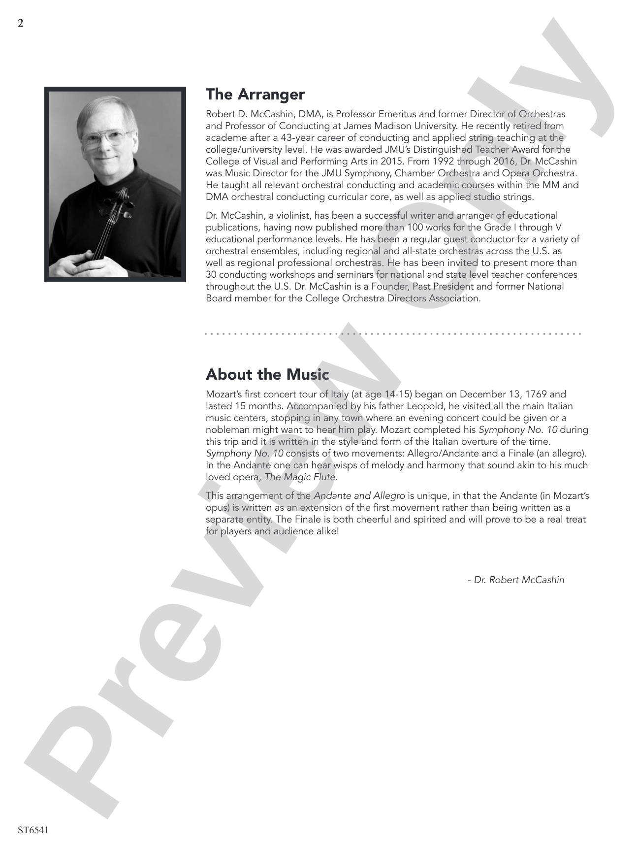 Andante and Allegro (From <i>Symphony No. 10</i>): String Orchestra Conductor Score & Parts