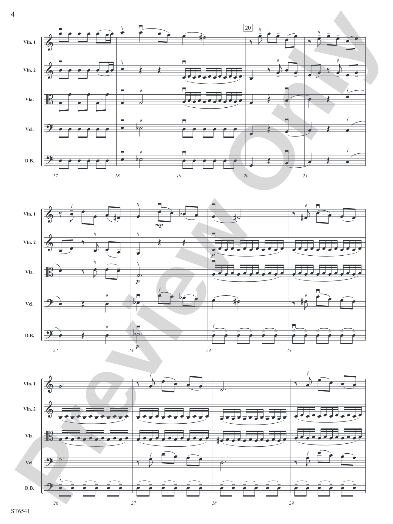 Andante and Allegro (From <i>Symphony No. 10</i>): String Orchestra Conductor Score & Parts