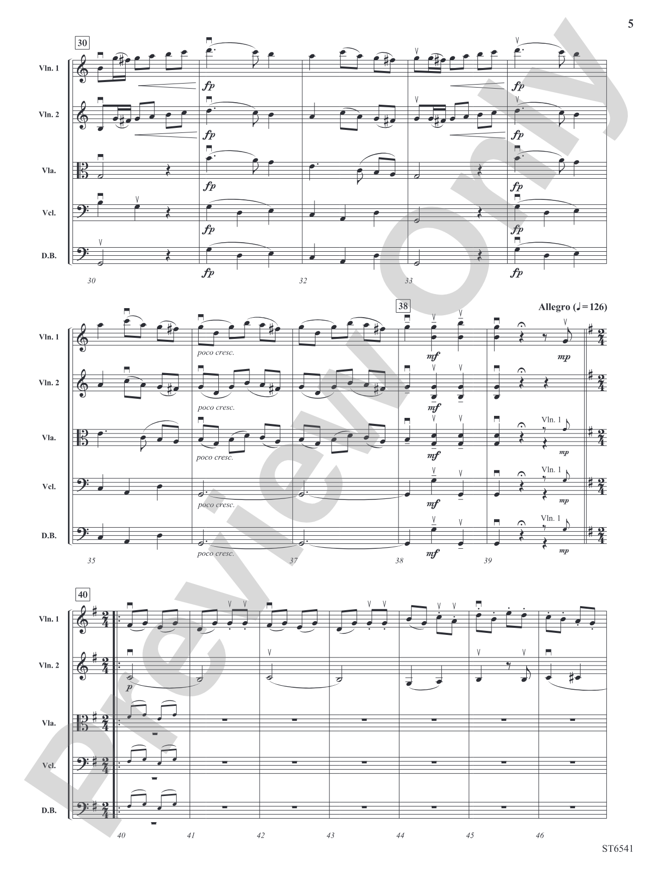 Andante and Allegro (From <i>Symphony No. 10</i>): String Orchestra Conductor Score & Parts
