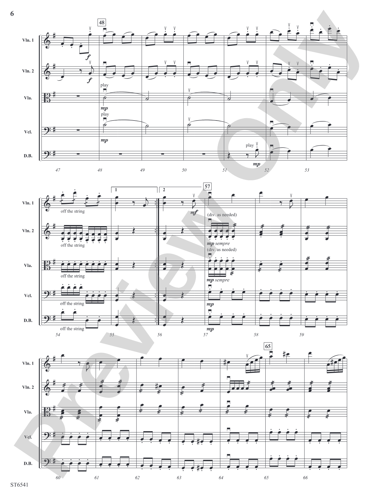 Andante and Allegro (From <i>Symphony No. 10</i>): String Orchestra Conductor Score & Parts