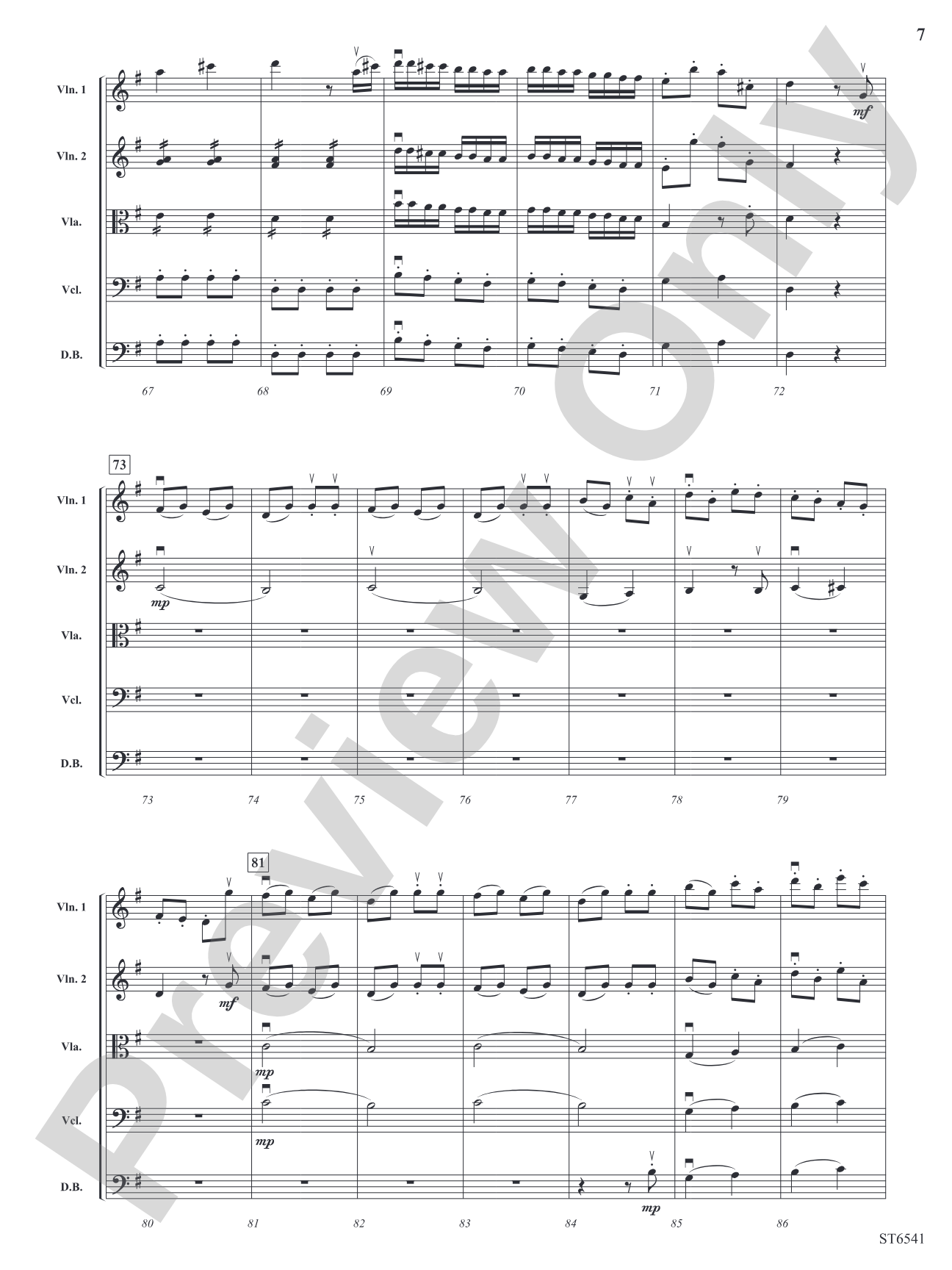 Andante and Allegro (From <i>Symphony No. 10</i>): String Orchestra Conductor Score & Parts