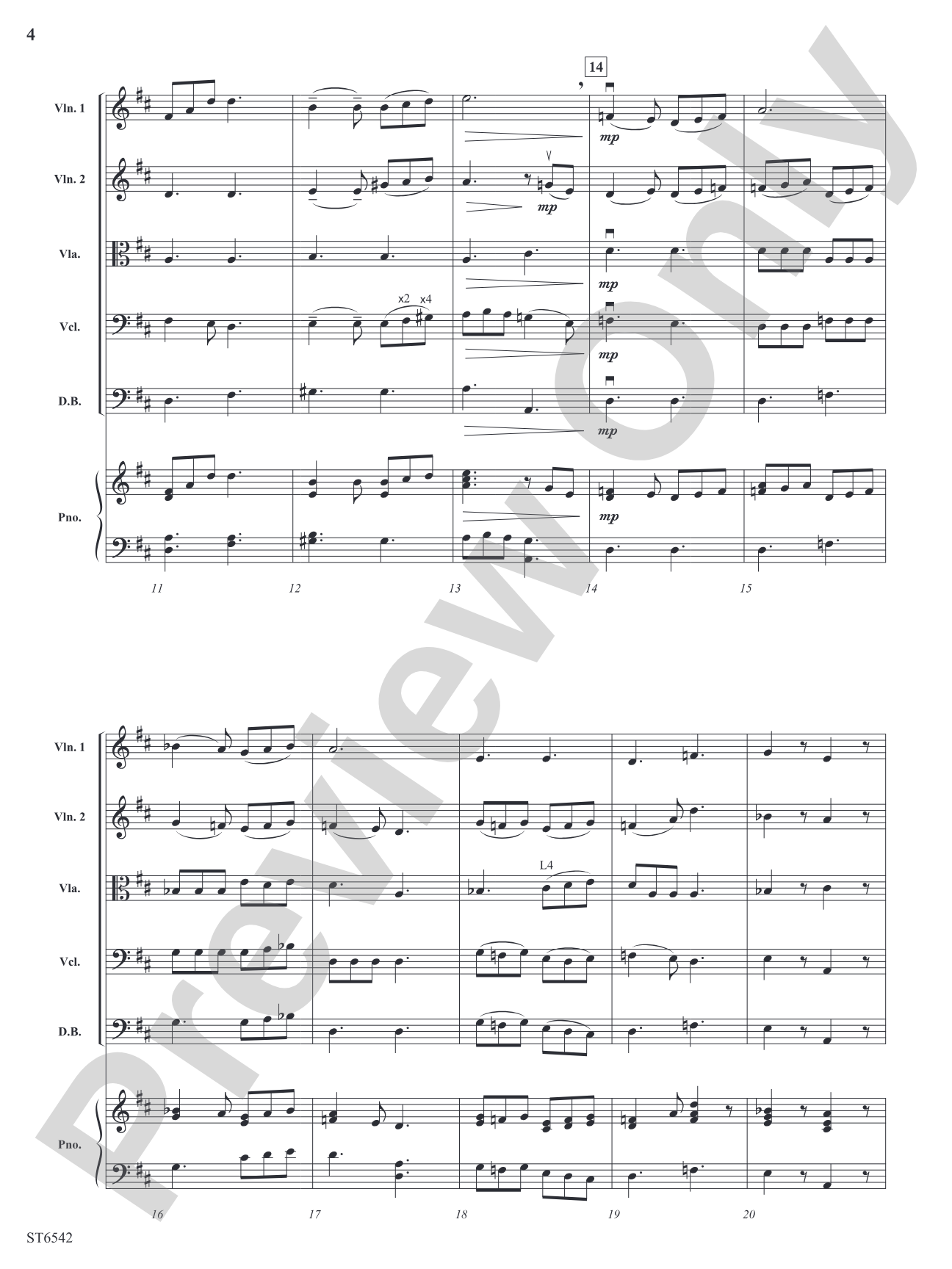 To B, or Not to B?: String Orchestra Conductor Score & Parts